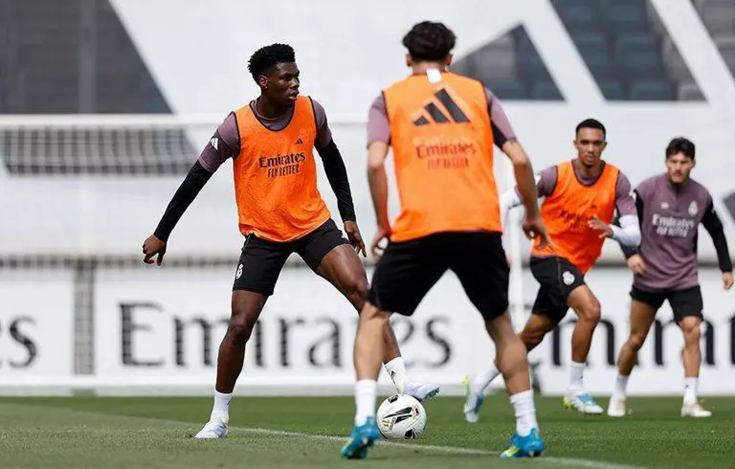 أوريلين تشواميني في تدريبات ريال مدريد (ريال مدريد)