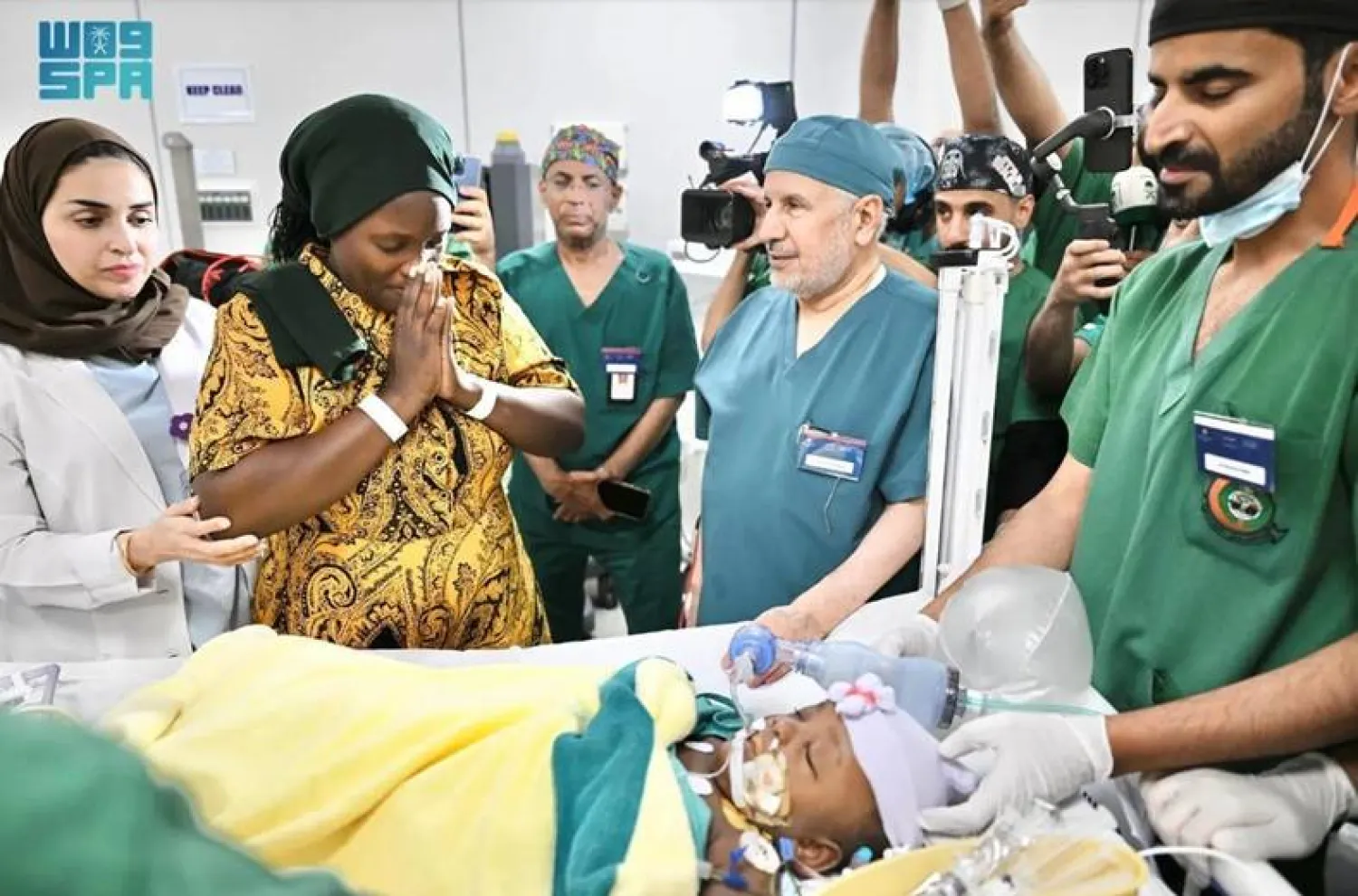 The twins were separated after a 16-and-a-half-hour procedure conducted across 10 stages. SPA