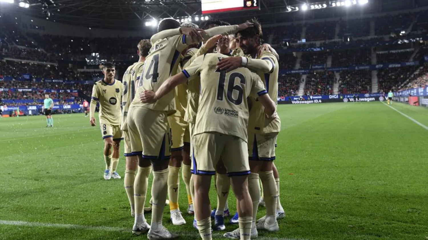 Barcelona are on the brink of the title and can claim it with a point in the Clasico on Sunday at Camp Nou. ANDER GILLENEA / AFP/File
