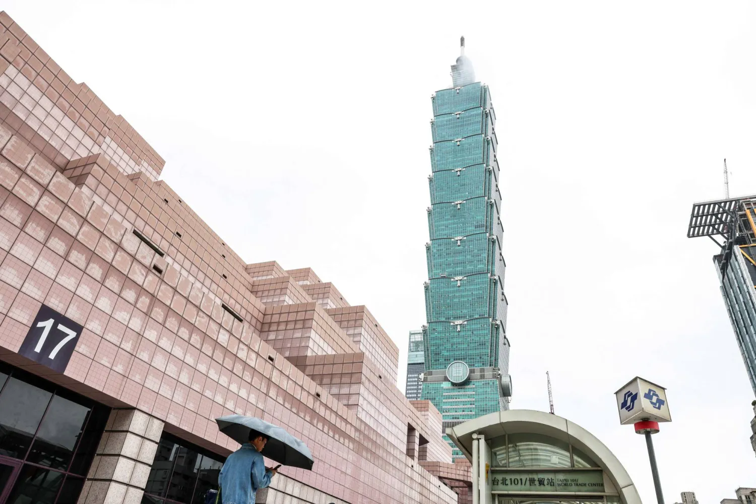 The Taipei 101 building is seen at the Xinyi District in Taipei on April 30, 2026. (Photo by I-Hwa Cheng / AFP)