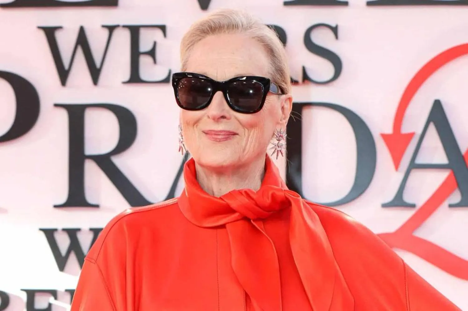 Meryl Streep, wearing Givenchy by Sarah Burton FW26, arrives at the New York Premiere of “The Devil Wears Prada 2” held at the David Geffen Hall at the Lincoln Center for the Performing Arts on 20 April 2026 in Manhattan, New York City, New York, United States. (AP) 