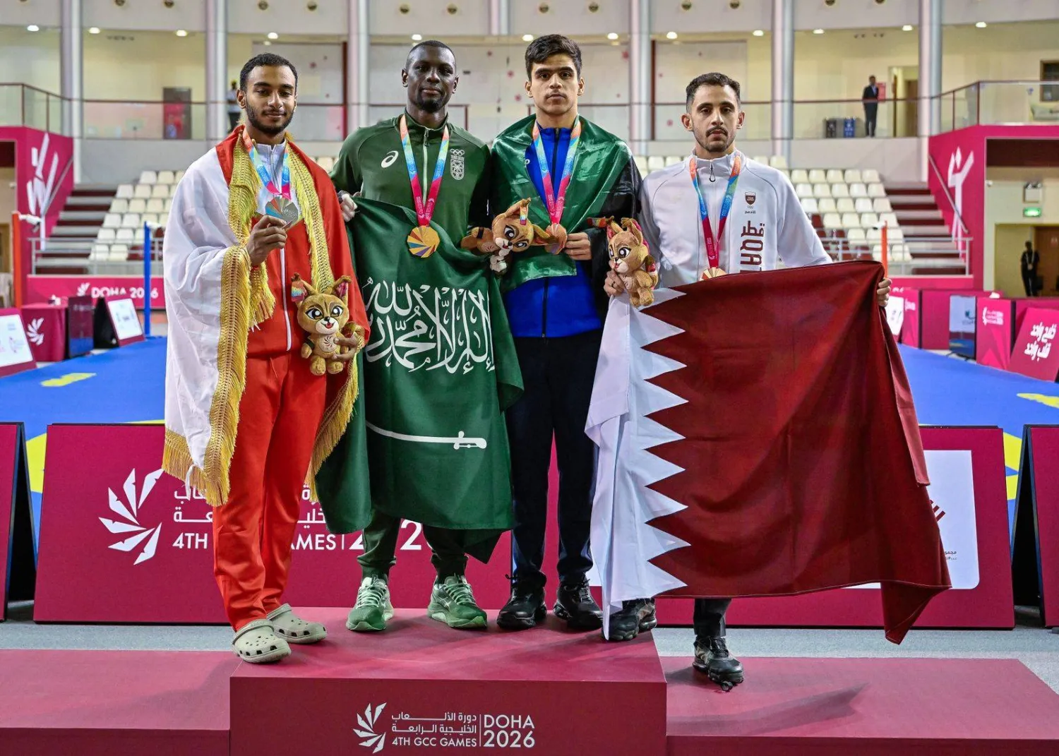 طارق حامدي متوجاً بالذهبية (الأولمبية السعودية)
