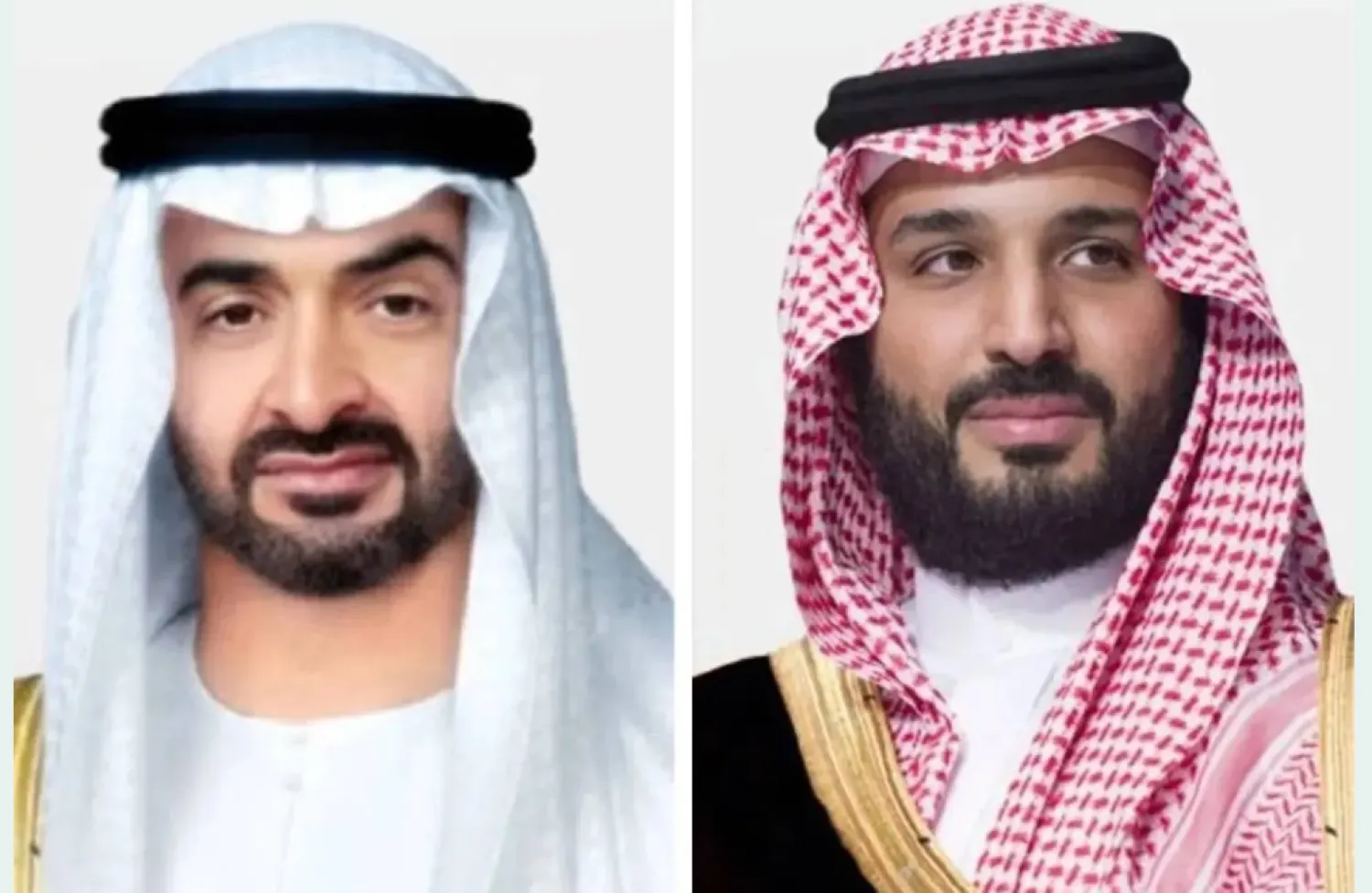 ولي العهد السعودي الأمير محمد بن سلمان والرئيس الإماراتي الشيخ محمد بن زايد (الخارجية السعودية)