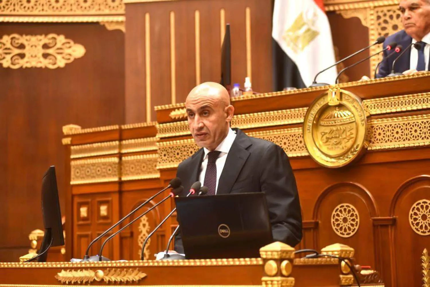 وزير التعليم المصري محمد عبد اللطيف يستعرض خططه للاستفادة من النموذج الياباني خلال جلسة لمجلس الشيوخ الاثنين (وزارة التربية والتعليم المصرية)