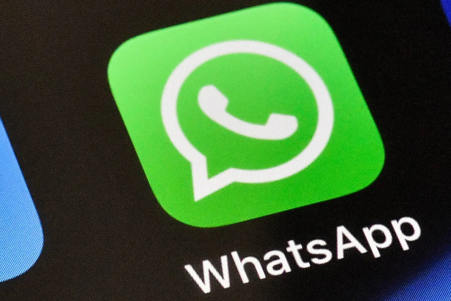 A WhatsApp icon is displayed on an iPhone, Nov. 15, 2018, in Gelsenkirchen, Germany. (AP)