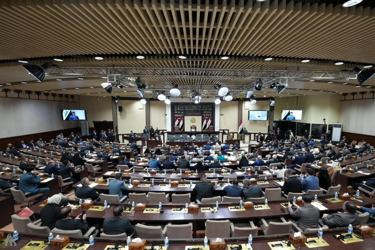 An Iraqi parliament session in Baghdad, March 2026. (INA)