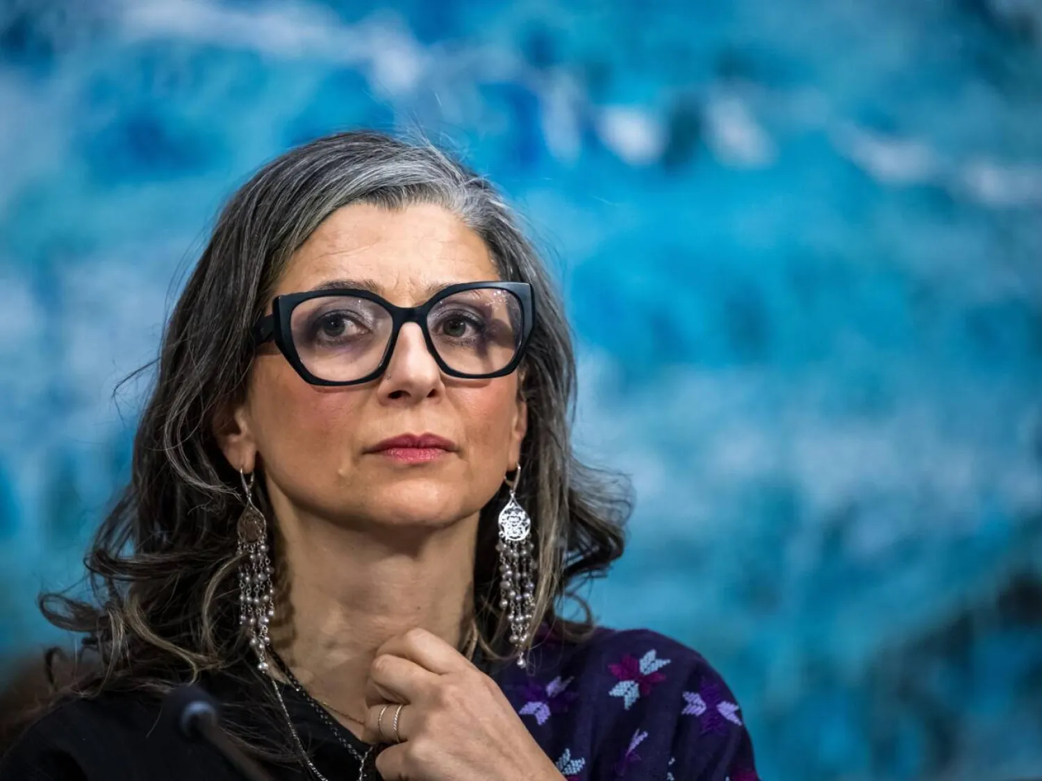 United Nations special rapporteur on the occupied Palestinian territories Francesca Albanese was slapped with US sanctions for her work. Fabrice COFFRINI / AFP/File
