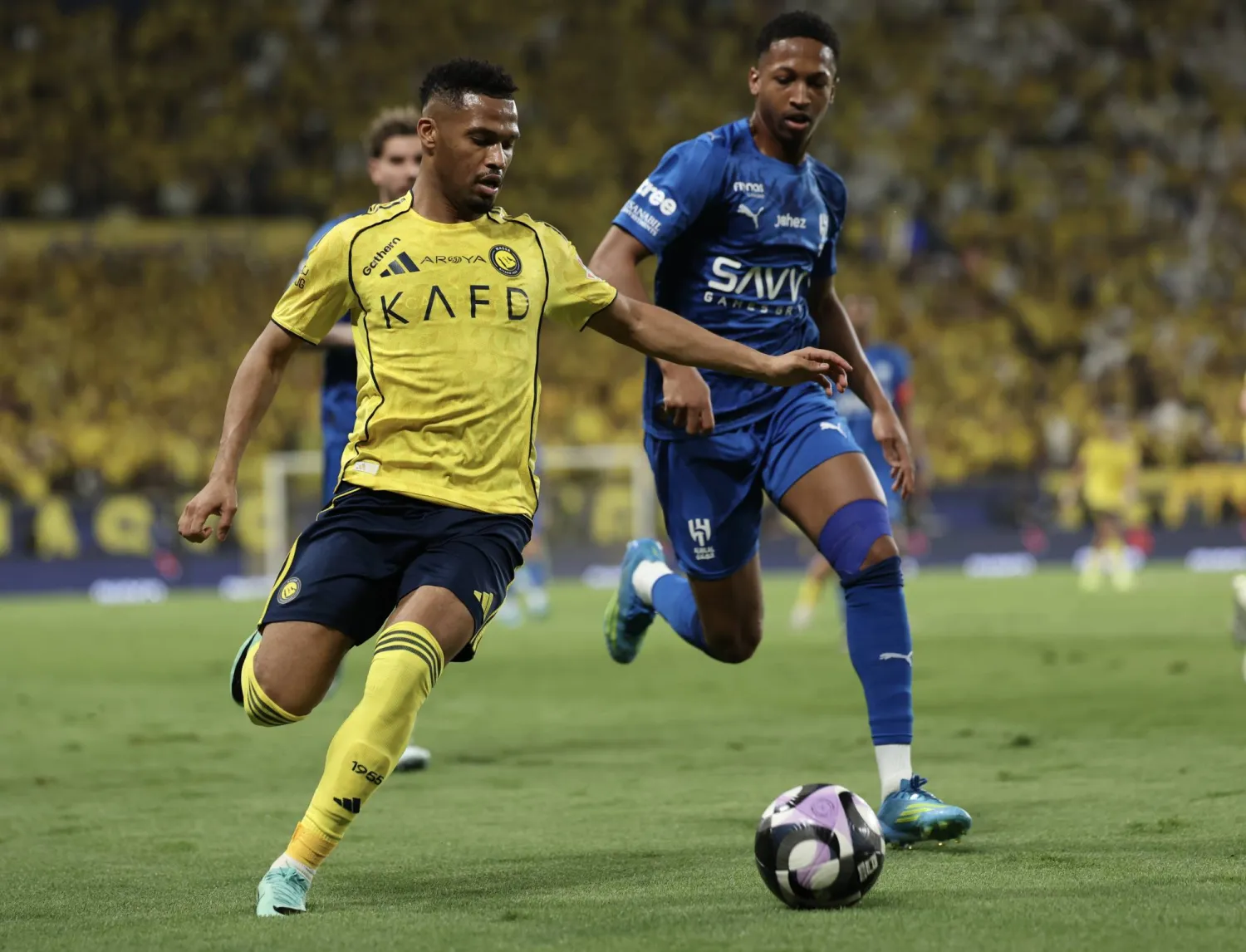 من الديربي الأخير بين النصر والهلال (تصوير: عبد العزيز النومان)