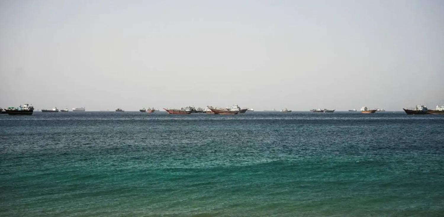  Vessels in the Strait of Hormuz, Musandam, Oman, May 15, 2026. (Reuters)