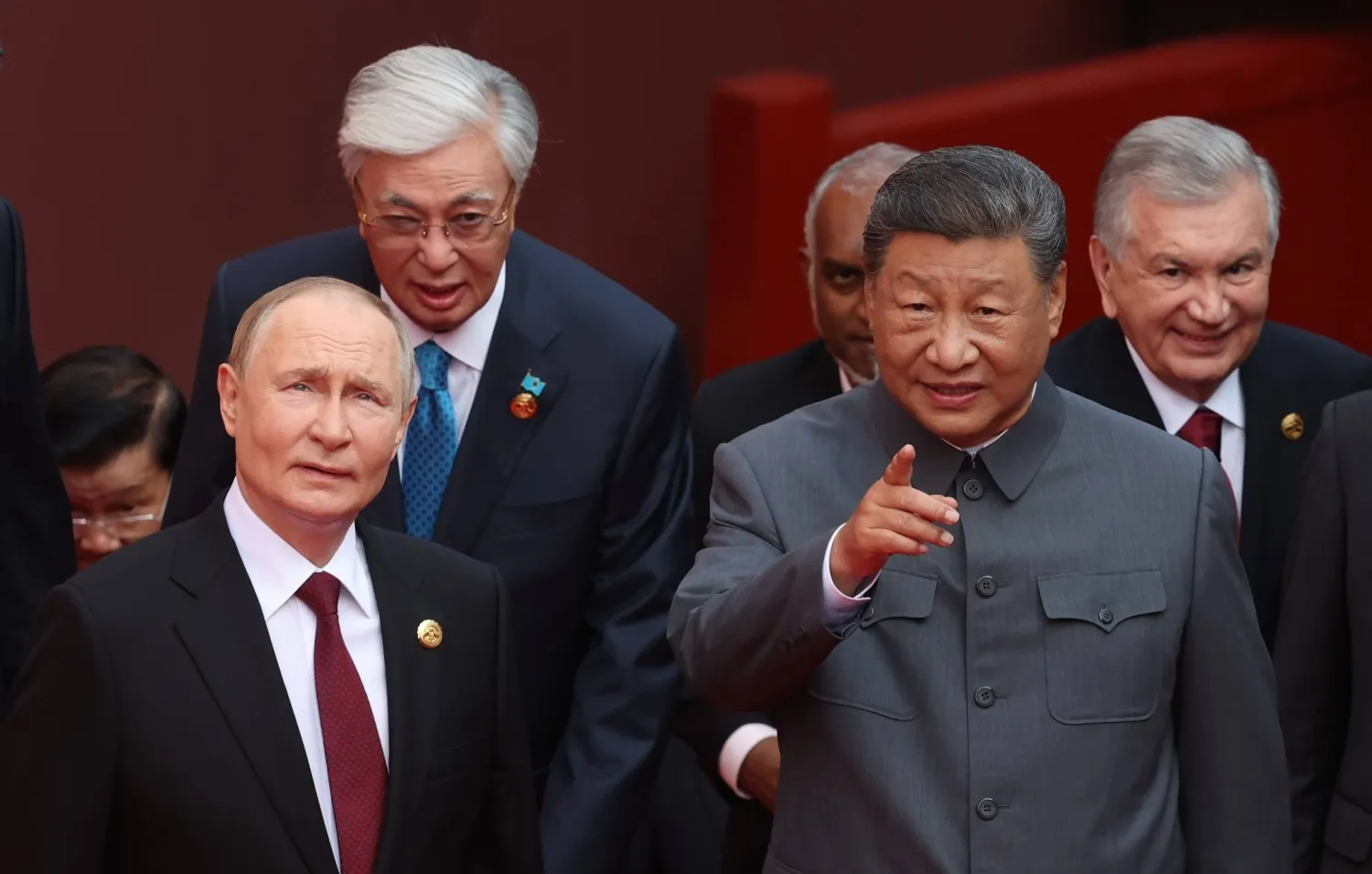 شي وبوتين في الذكرى الثمانين لانتصار الصين على اليابان في بكين يوم 3 سبتمبر 2025 (إ.ب.أ)