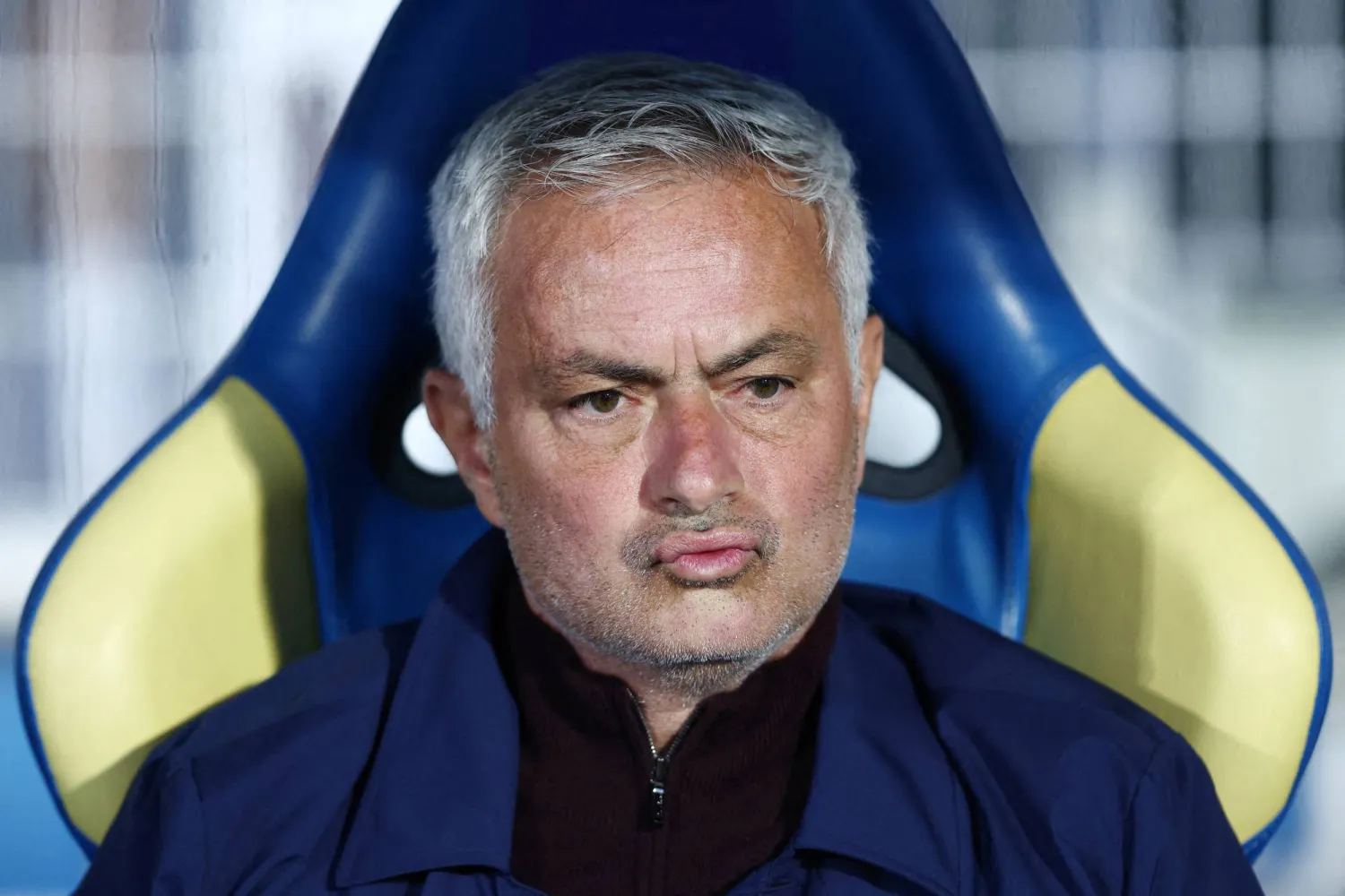 FILE PHOTO: Soccer Football - Primeira Liga - Estoril v Benfica - Estadio Antonio Coimbra da Mota, Estoril, Portugal - May 16, 2026 Benfica coach Jose Mourinho before the match REUTERS/Rodrigo Antunes/File Photo