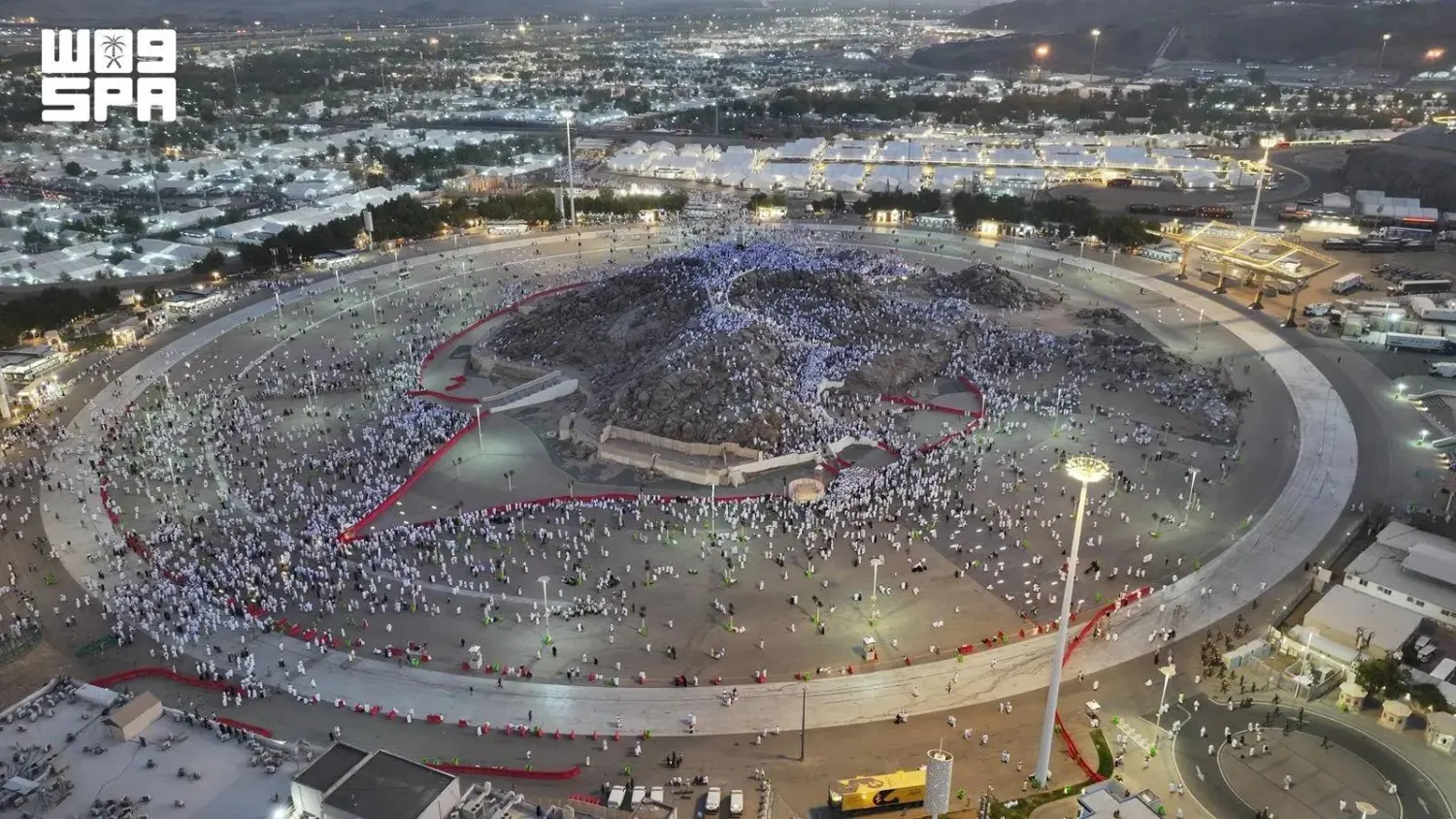 Each year during Hajj, the Holy Sites undergo a remarkable transformation, emerging within days as one of the world's largest seasonal smart cities capable of accommodating millions of pilgrims through vast networks of energy, water, transport, communications, and digital services. (SPA)