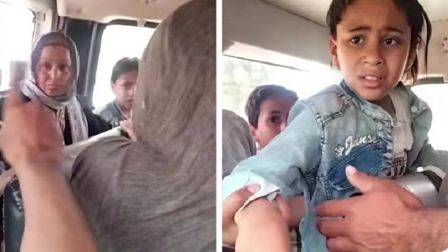 مشاهد من مقطع فيديو يوثق واقعة «طفلة الشرقية» (موقع فيسبوك)