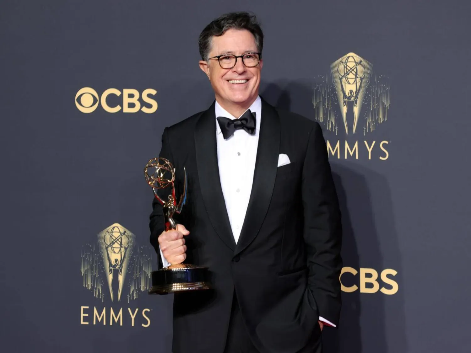 CBS has said its decision to cancel "The Late Show," hosted by Stephen Colbert, was purely financial. Rich Fury / GETTY IMAGES NORTH AMERICA/AFP/File
