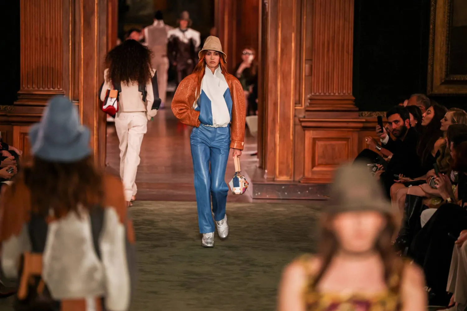Models present creations by designer Nicolas Ghesquiere during the Louis Vuitton Cruise 2027 collection show in New York City, US, May 20, 2026. REUTERS/Jeenah Moon
