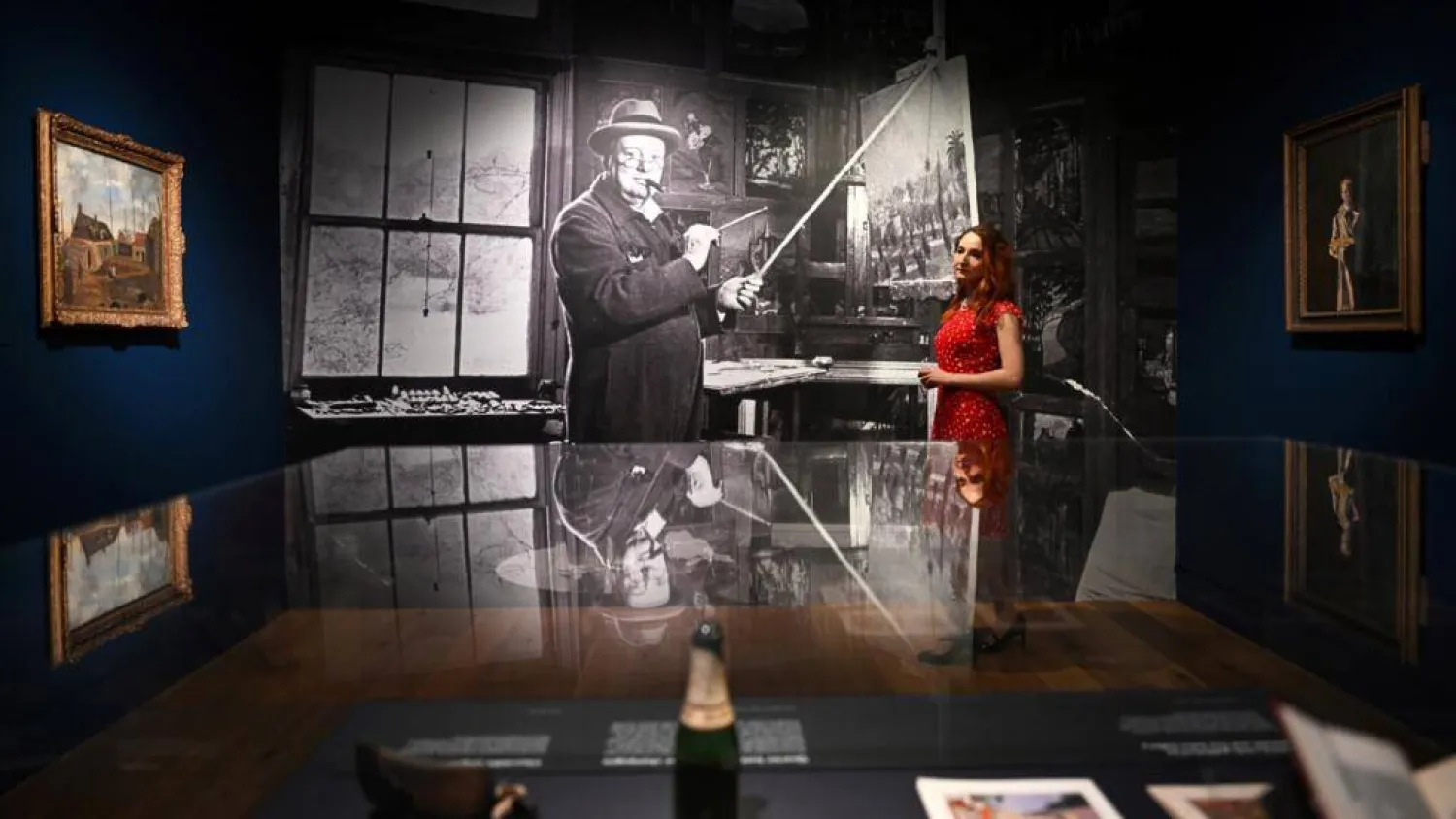 The 'Winston Churchill: The Painter' exhibition opens on Saturday at the Wallace Collection in London. Justin TALLIS / AFP

