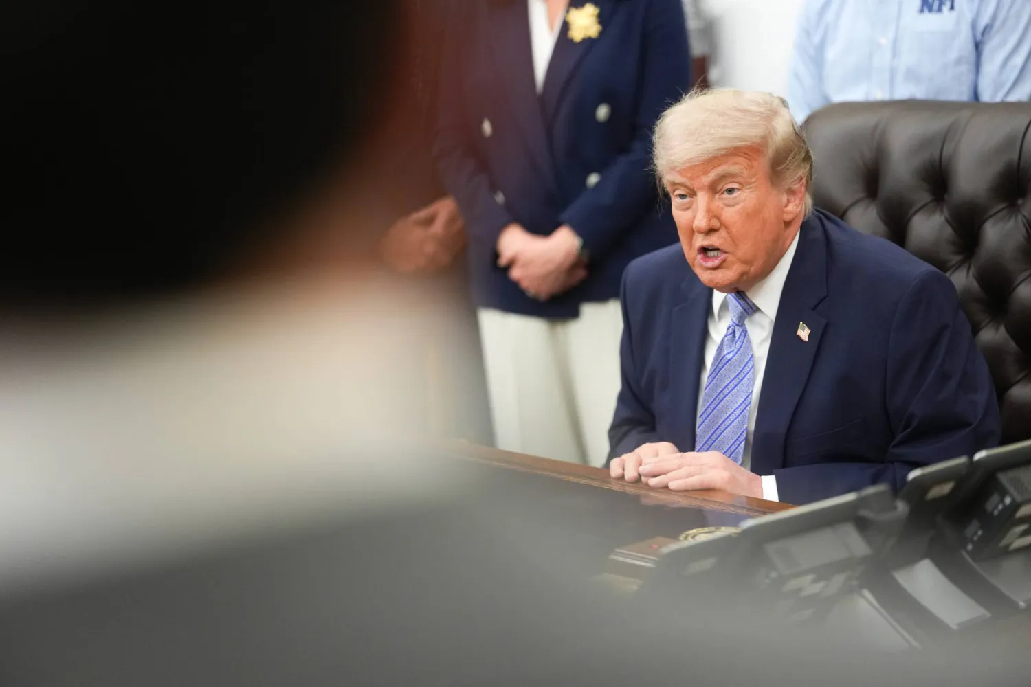 US President Donald Trump speaks during an event with Environmental Protection Agency Administrator Lee Zeldin in the Oval Office at the White House in Washington, DC, USA, 21 May 2026. EPA/AL DRAGO / POOL NEWS SERVICE OK