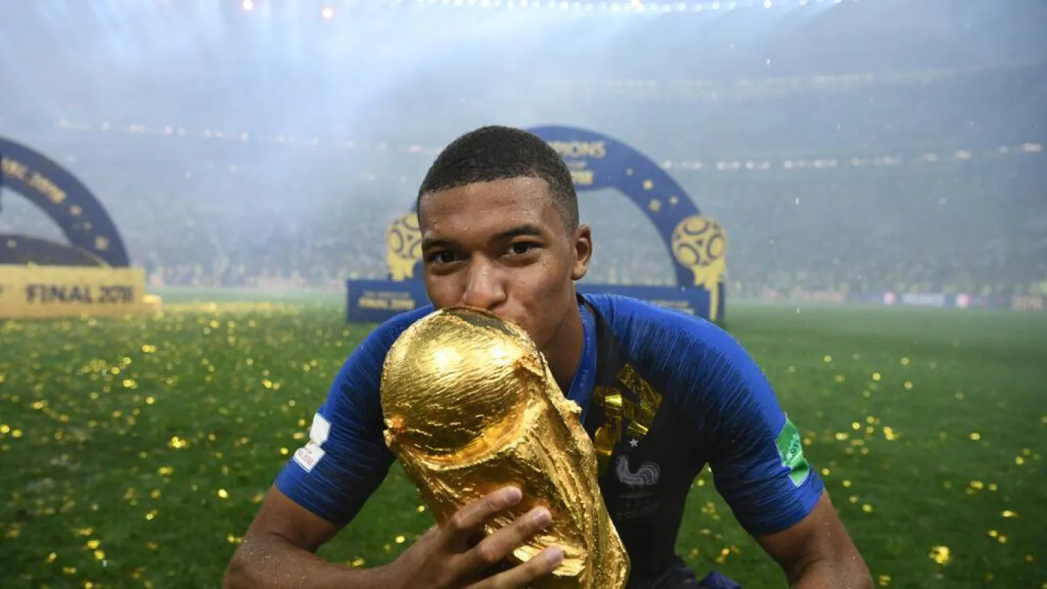 France's Kylian Mbappe could break the all-time record for World Cup goals. FRANCK FIFE / AFP/File
