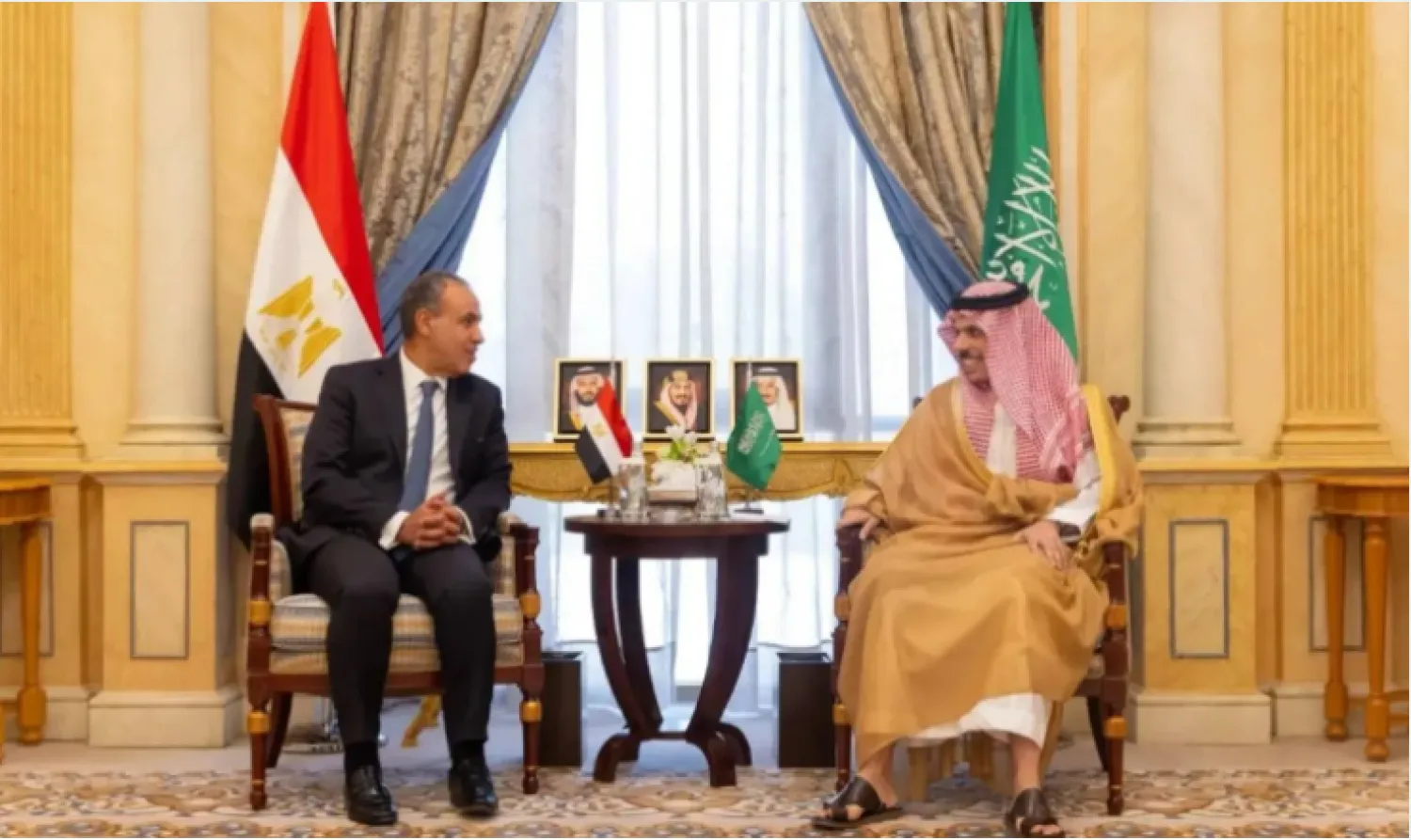 لقاء سابق بين وزير الخارجية السعودي ونظيره المصري في الرياض (واس)