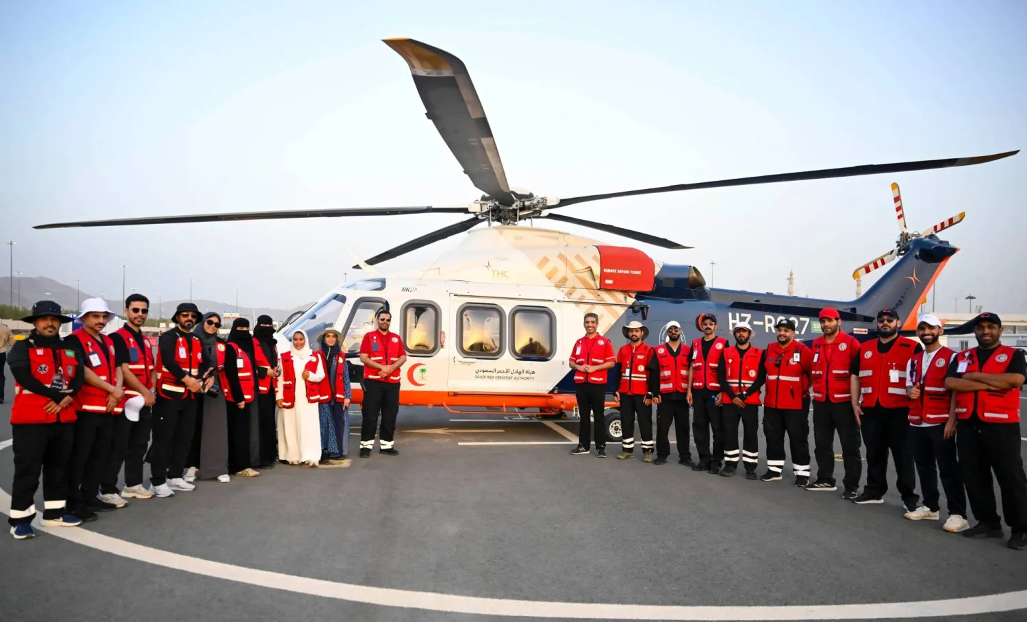 Saudi air ambulances are lifelines in the sky that provide pilgrims with medical assistance. (Bashir Saleh)