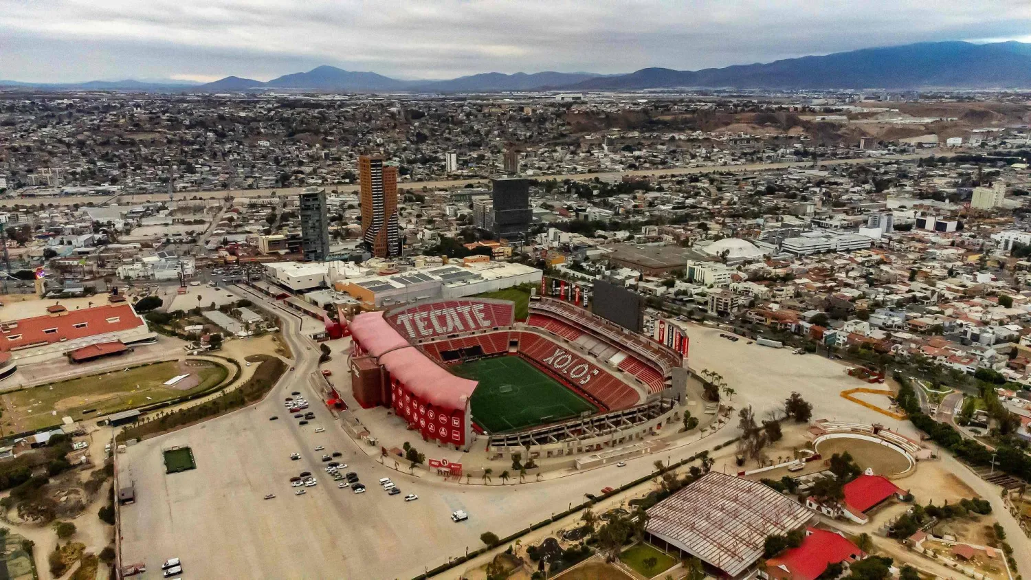 TIJUANA, MEXICO - MAY 25: Panoramic view of Estadio Caliente on May 25, 2026 in Tijuana, Mexico. Francisco Vega/Getty Images/AFP 