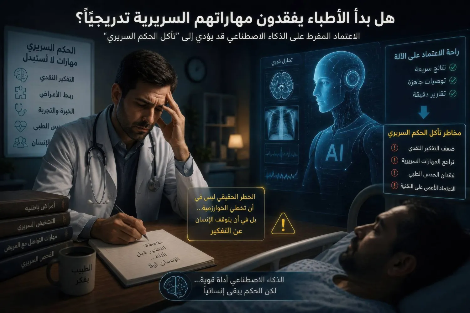 حين تبدأ الآلة بالتفكير بدلاً من الطبيب