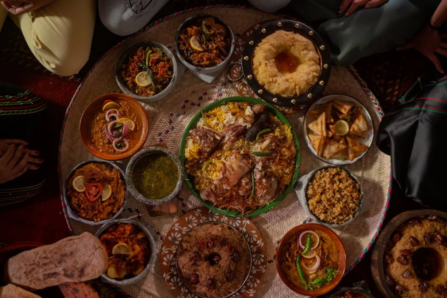  Many Saudis say traditional dishes remain an essential part of Eid celebrations. (Ministry of Tourism) 