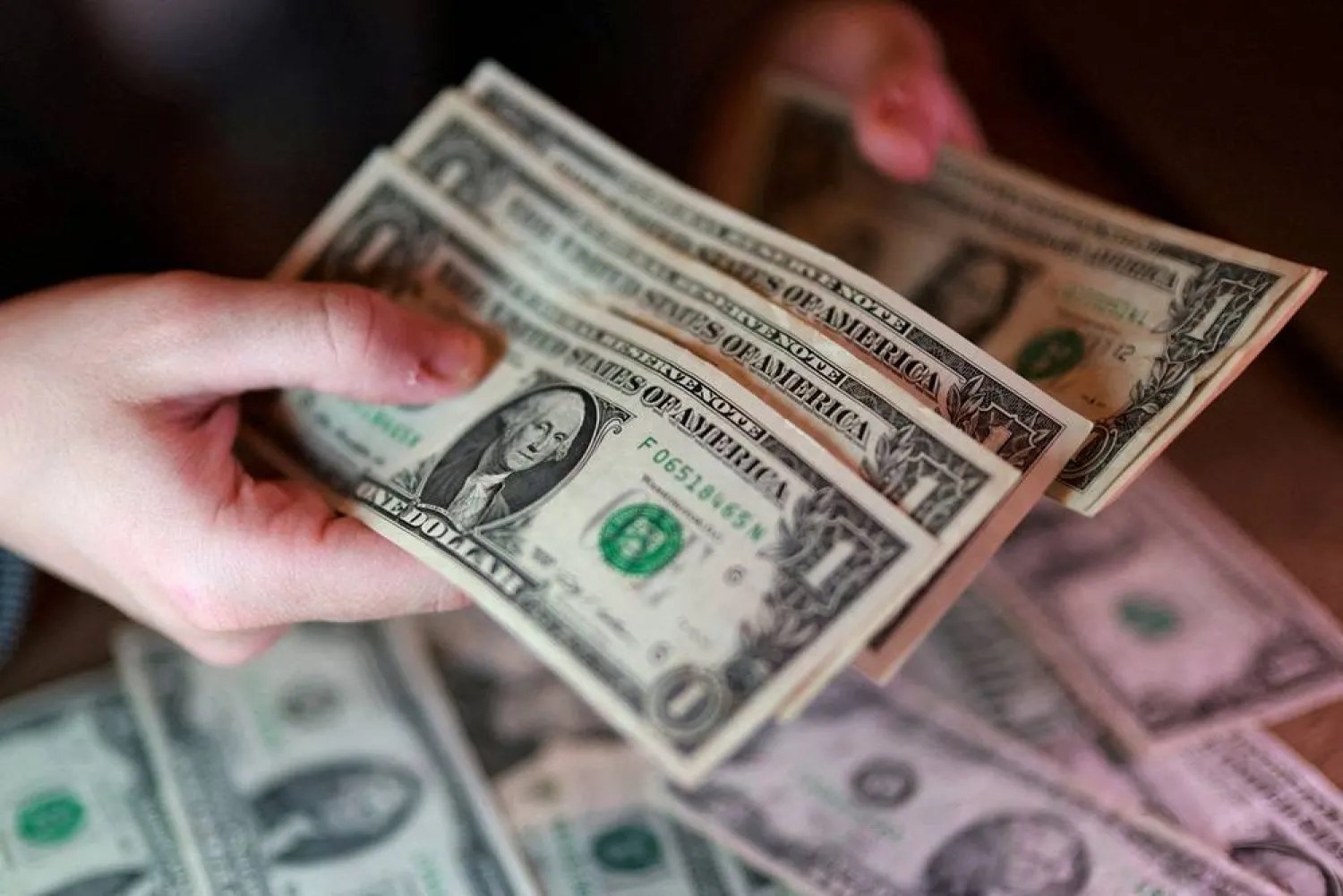 US dollar banknotes are seen in this illustration taken March 24, 2026. (Reuters)