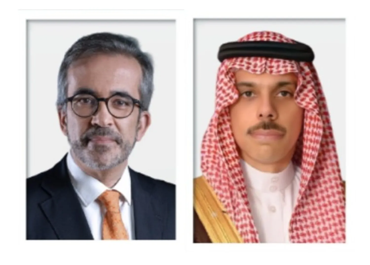 وزير الخارجية السعودي الأمير فيصل بن فرحان ونظيره البرتغالي باولو رانجيل (الخارجية السعودية)