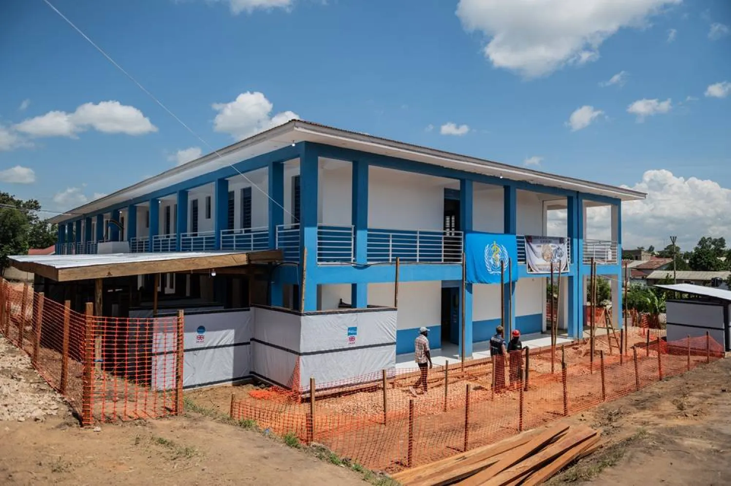  People seen in front of the Evangelical Medical Centre (CEM), a new facility as part of the Ebola outbreak response in Bunia, Congo, Sunday, May 31, 2026. (AP) 