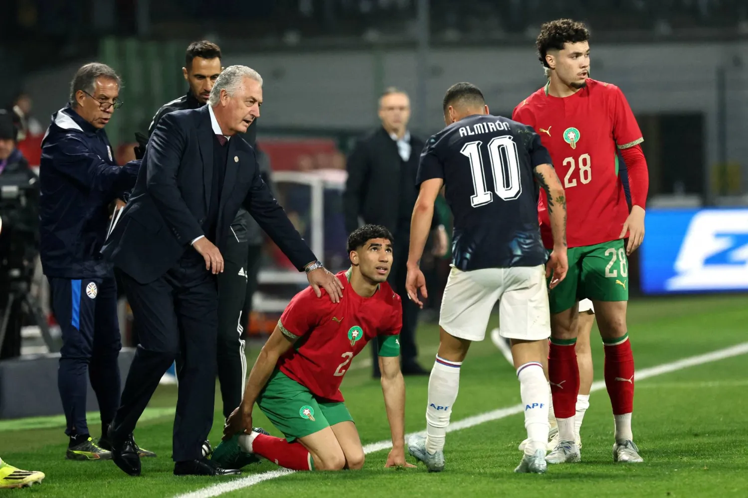 واصل منتخب المغرب تلبية هذه التوقعات المرتفعة بالفوز في جميع مبارياته بتصفيات كأس العالم (رويترز)