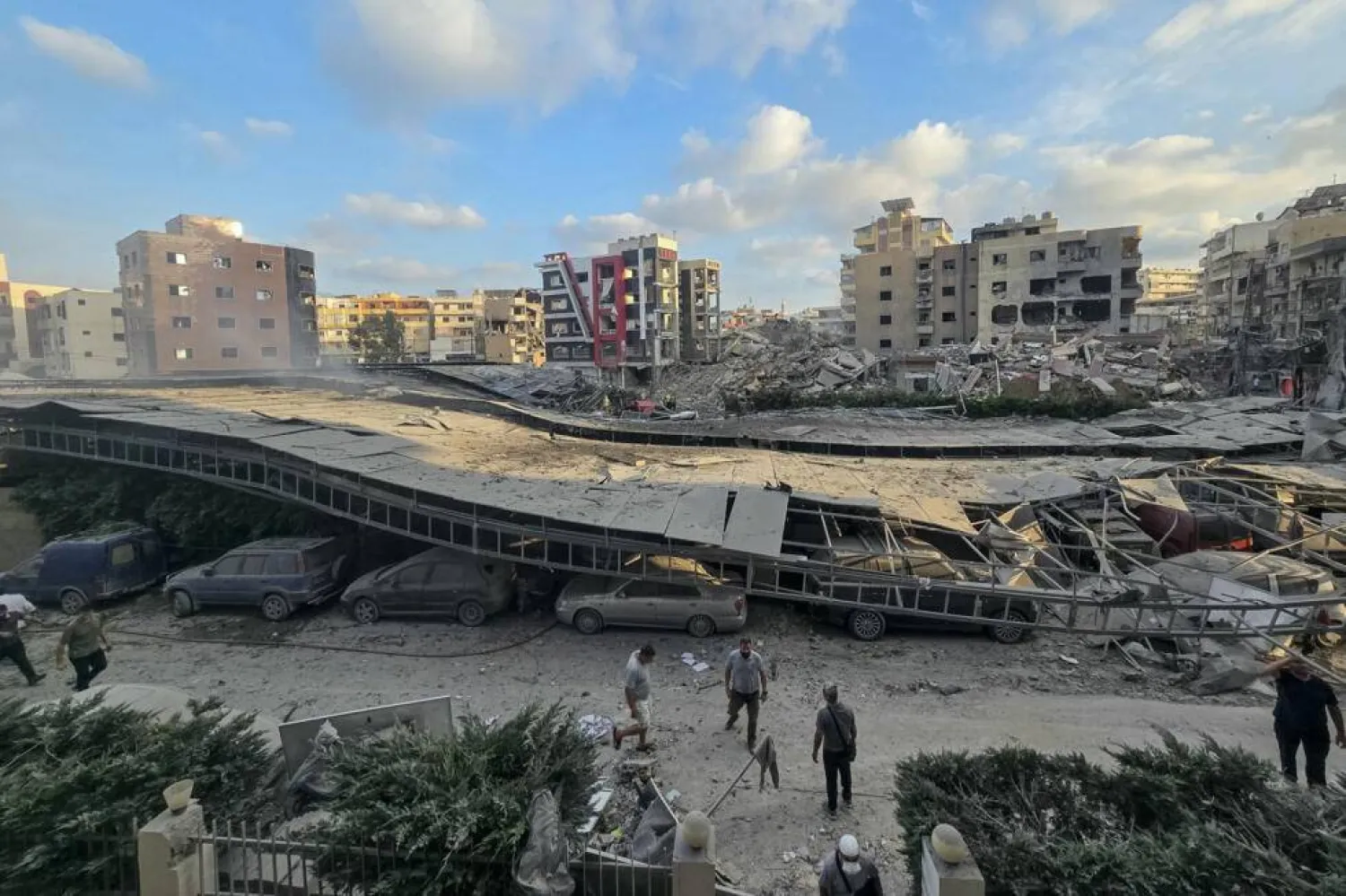 An Israeli strike hit near a hospital in south Lebanon's city of Tyre. KAWNAT HAJU / AFP