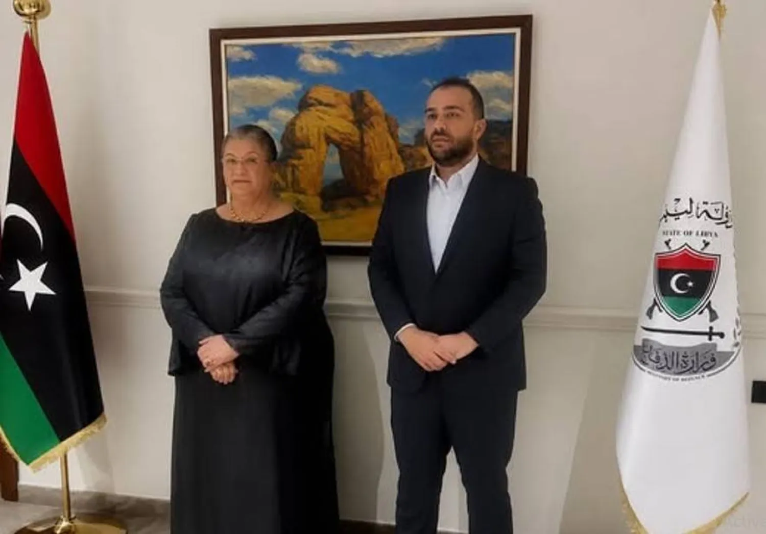 هانا تيتيه مع عبد السلام الزوبي (البعثة)