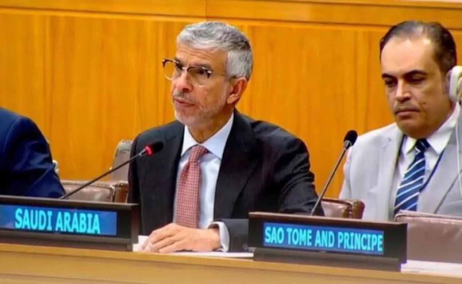 Saudi Arabia’s Permanent Representative to the United Nations Dr. Abdulaziz Alwasil. Asharq Al-Awsat