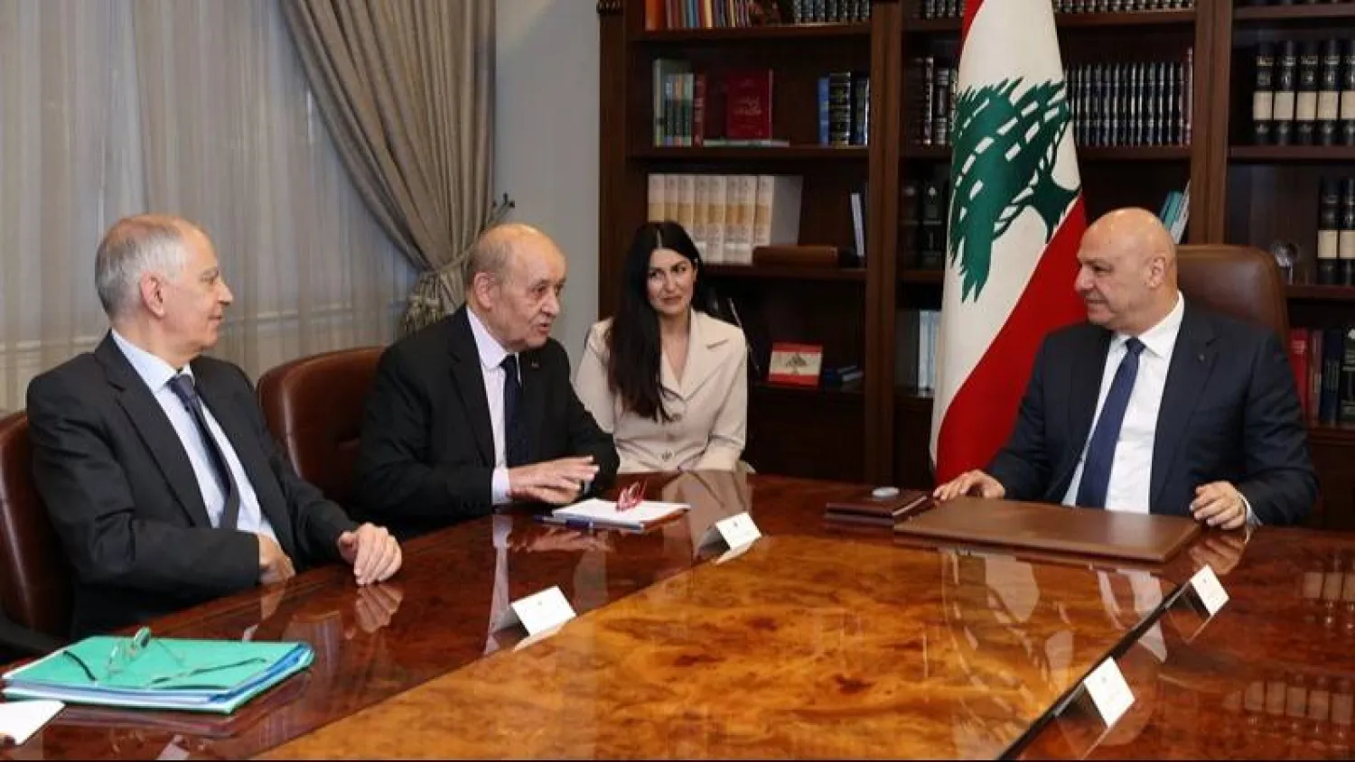 الموفد الفرنسي يلتقي الرئيس اللبناني جوزيف عون (الوكالة الوطنية للإعلام)
