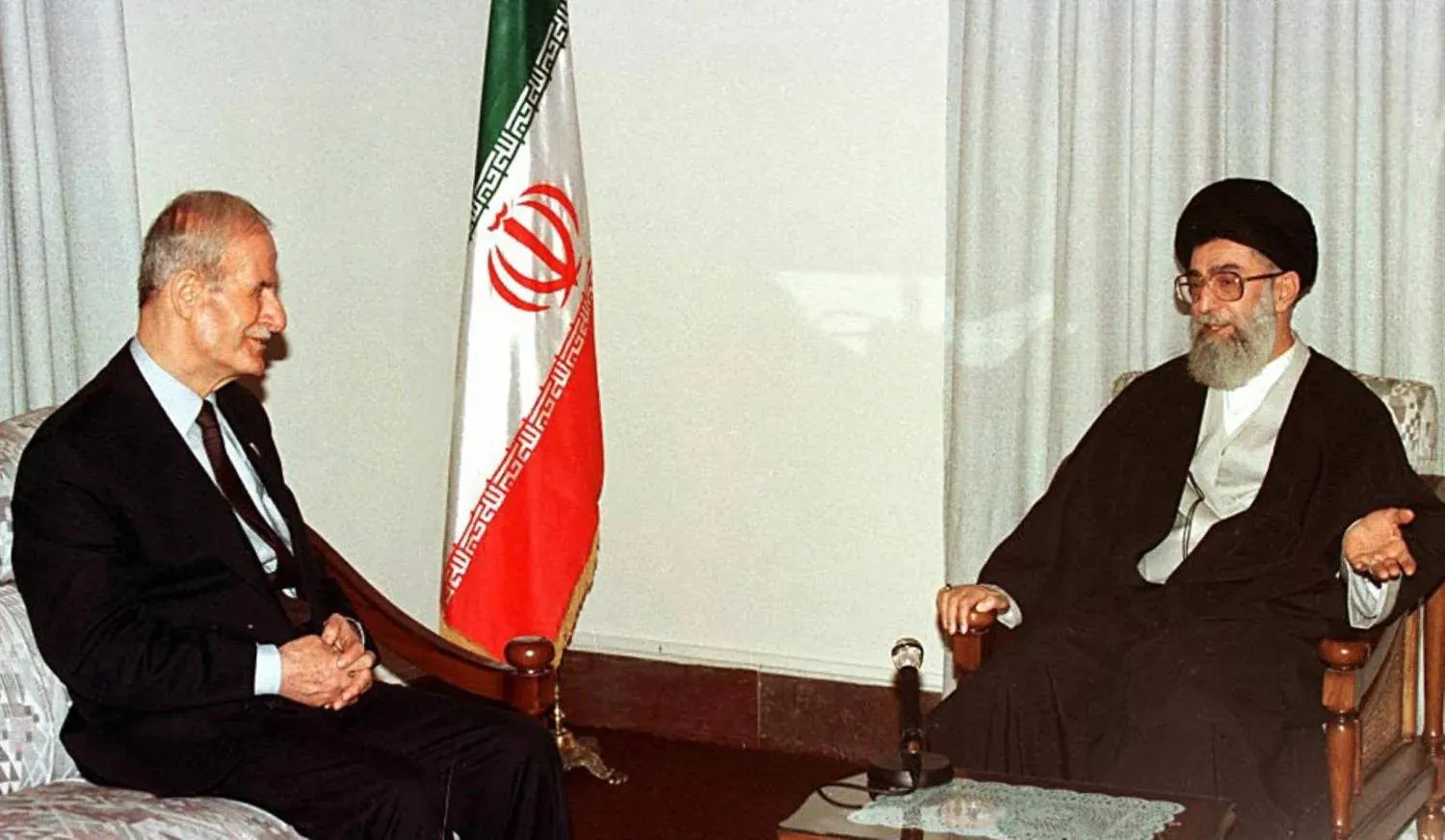 Hafez al-Assad made it easier for Khamenei to consolidate control over Lebanon through Hezbollah. (AFP) 