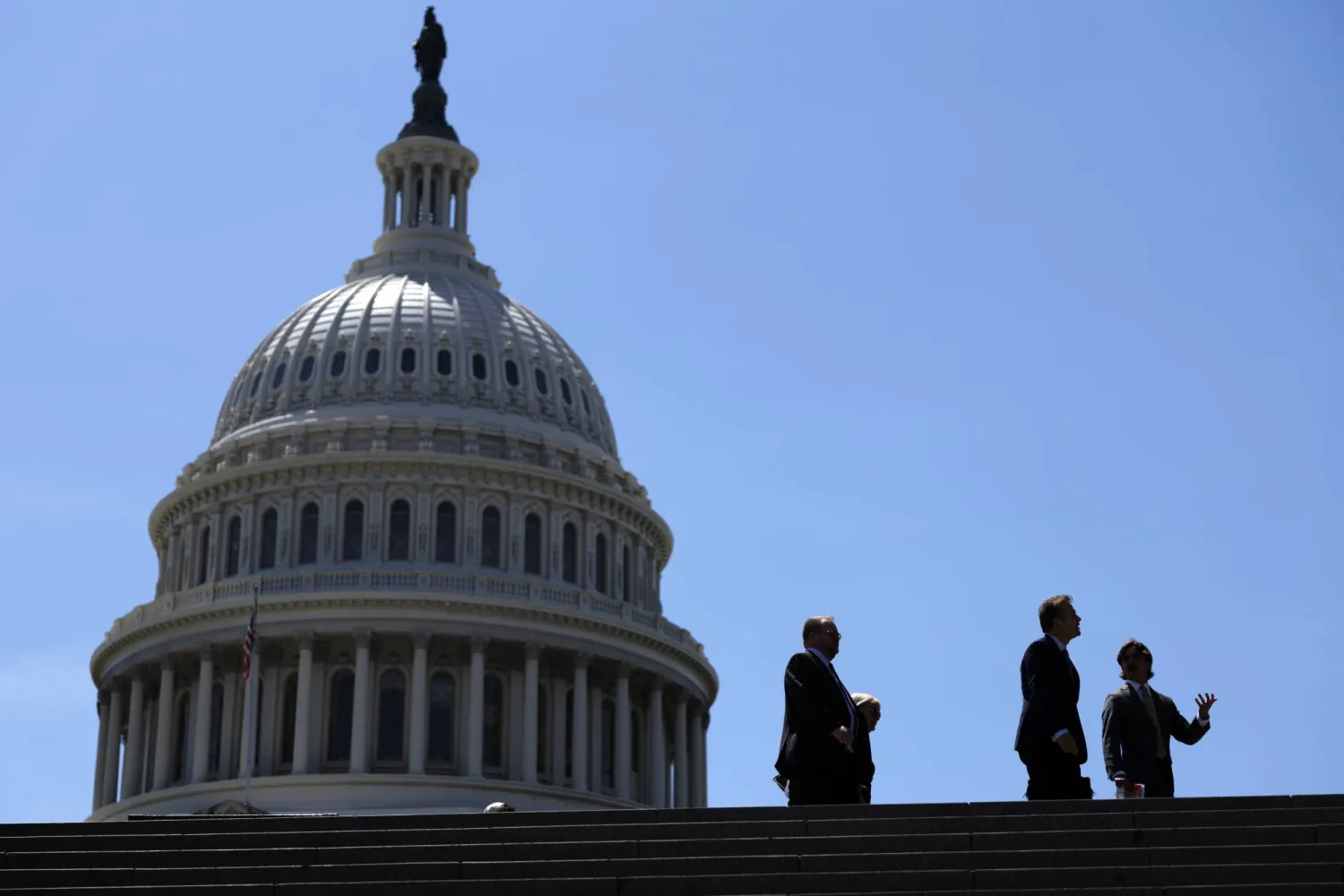 Members of the public walk past the US Capitol in Washington, DC, USA, 04 June 2026. The US Senate is taking part in a vote-a-rama, a rapid series of votes including measures related to ICE and Border Patrol funding.  EPA/WILL OLIVER