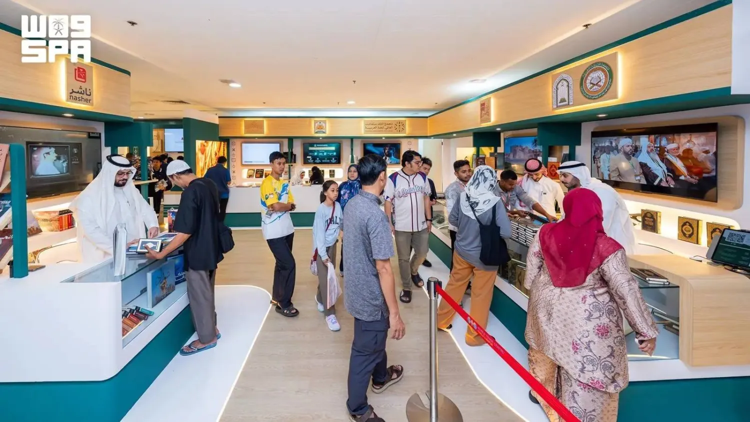 Through its pavilion, Saudi Arabia presented an integrated cultural showcase combining literature, arts, heritage, and knowledge. (SPA)