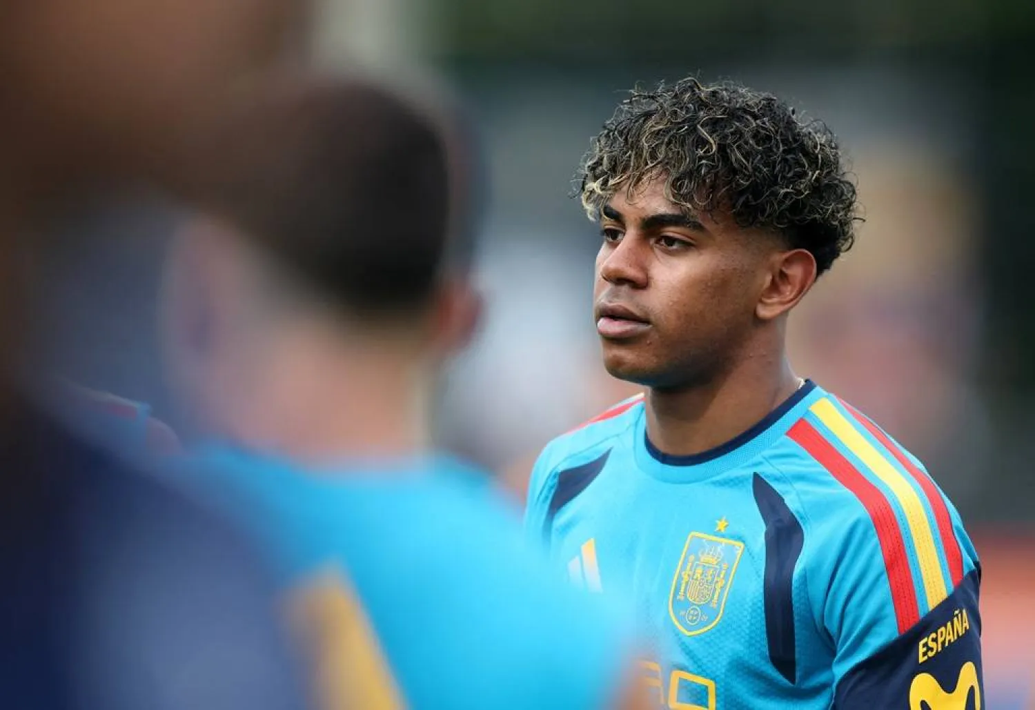 Football - FIFA World Cup 2026 - Spain Training - Baylor School, Chattanooga, Tennessee, US - June 6, 2026 Spain's Lamine Yamal during training. (Reuters)