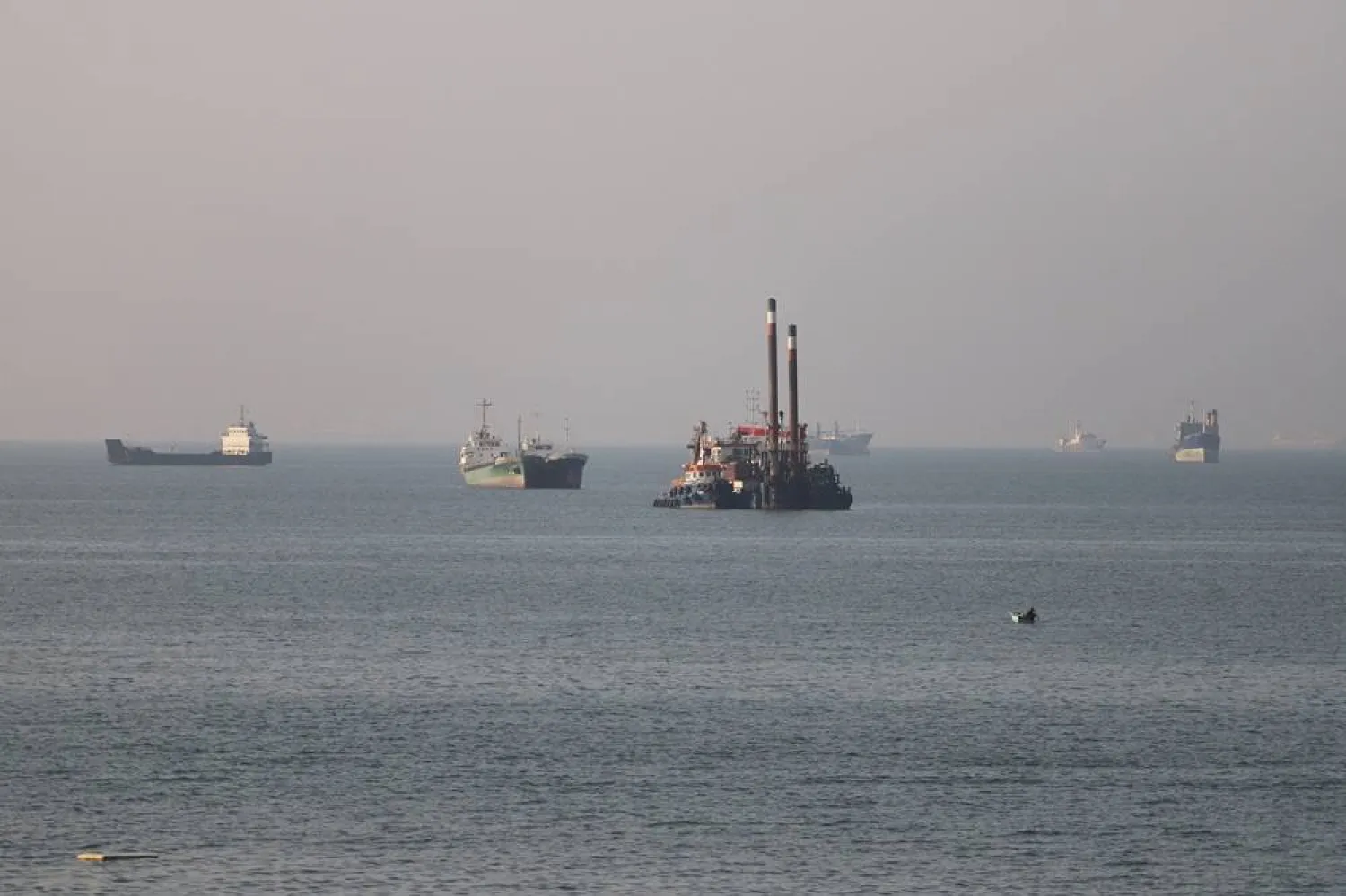Vessels in the Strait of Hormuz near the beach of Bandar Abbas, Iran, June 8, 2026. Amirhosein Khorgooi/ISNA/WANA (West Asia News Agency) via Reuters