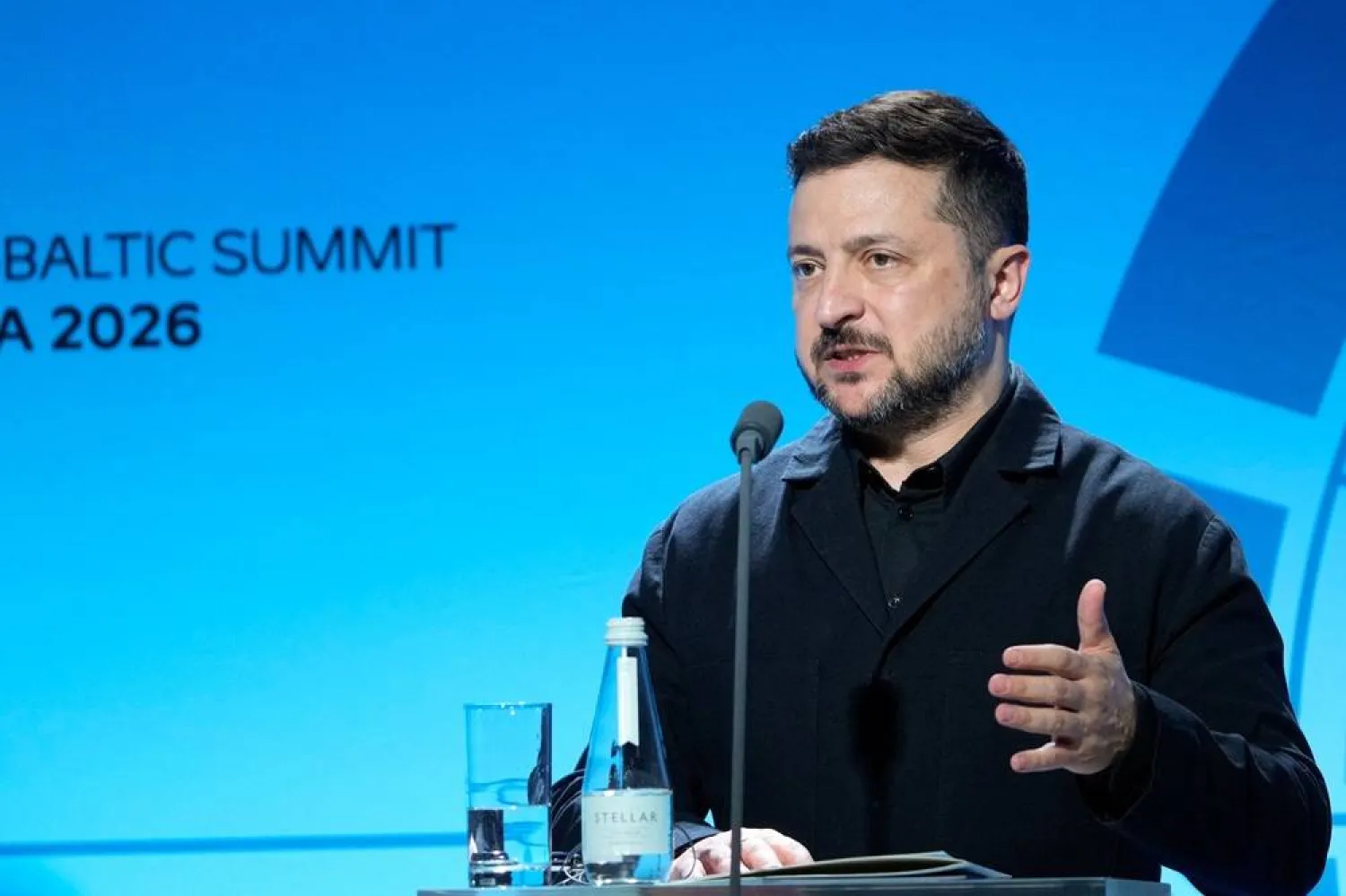  Ukraine's President Volodymyr Zelenskiy attends a press conference during the Nordic-Baltic cooperation (NB8) Prime Ministers' meeting in Tallinn, Estonia, June 9, 2026. (Reuters)