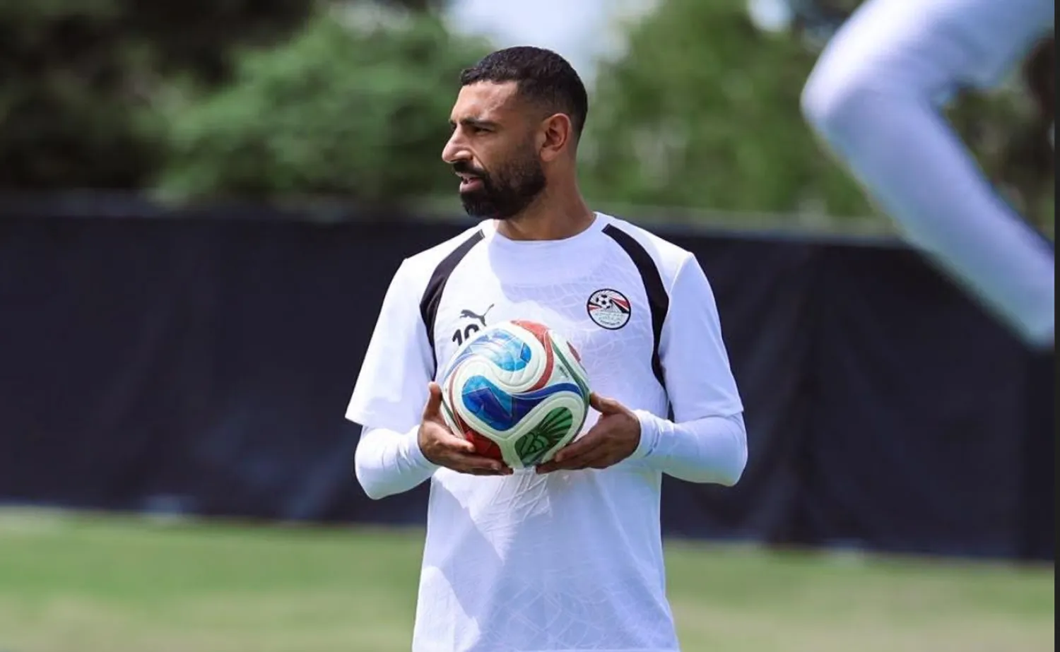 محمد صلاح يشارك في كأس العالم مع المنتخب المصري (الاتحاد المصري لكرة القدم)