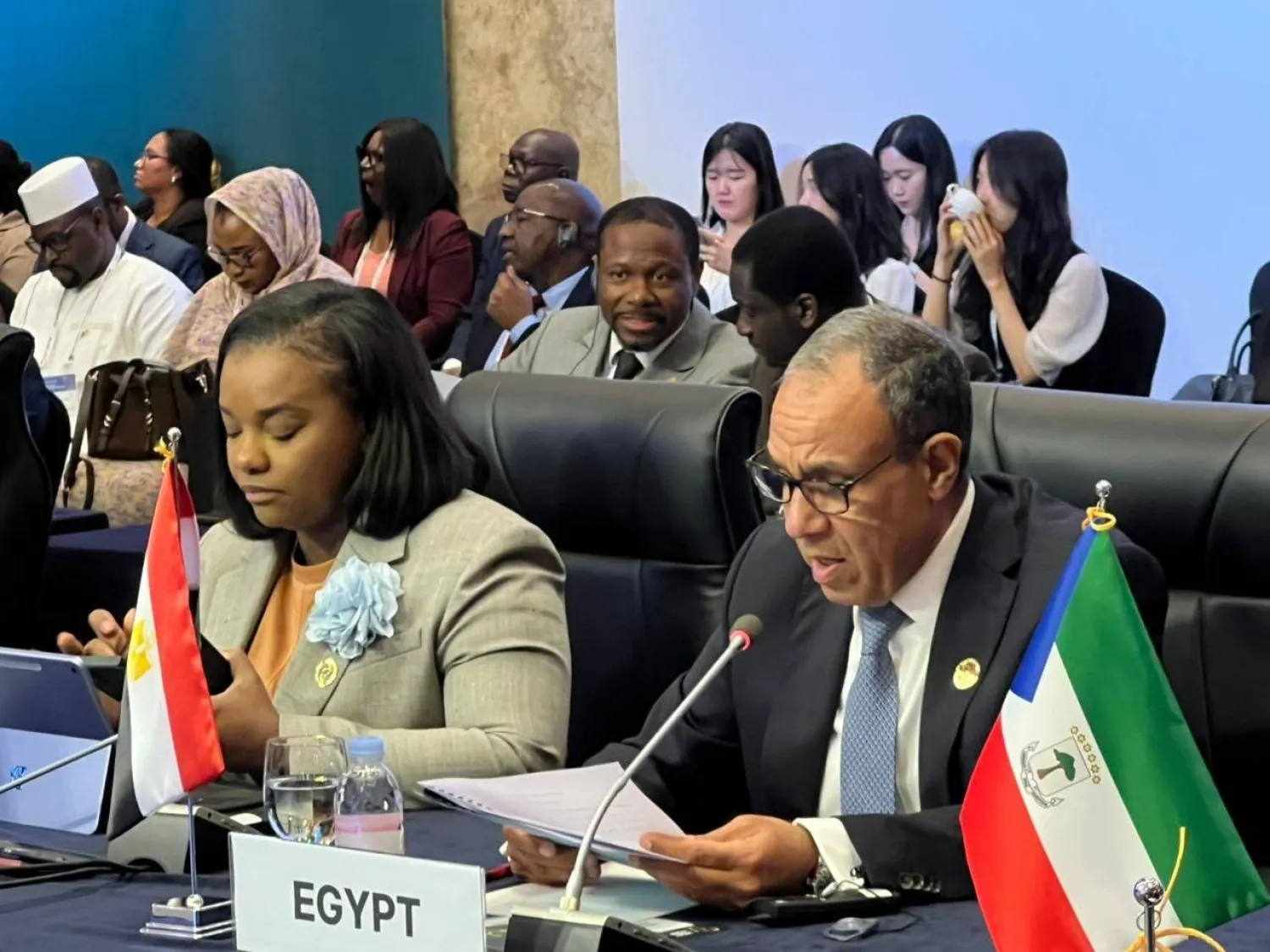 وزير الخارجية المصري بدر عبد العاطي خلال مشاركته في القمة الكورية - الأفريقية مطلع هذا الشهر (الخارجية المصرية)