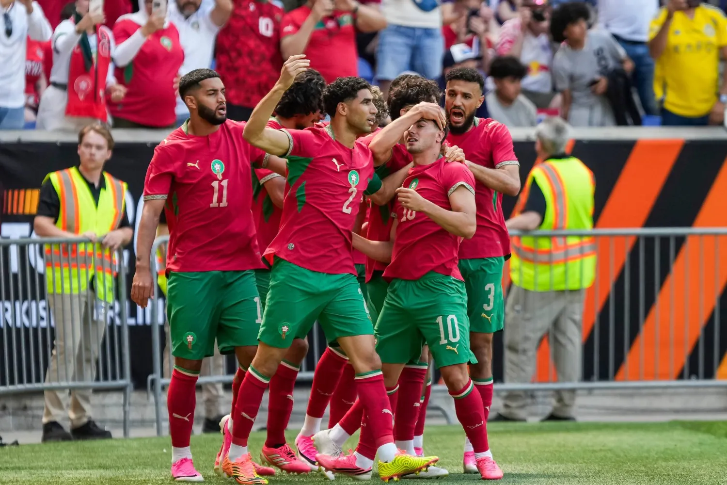 يتطلع المنتخب المغربي لتكرار الإنجاز غير المسبوق في نسخة قطر 2022 باحتلالهم المركز الرابع (أ.ب)