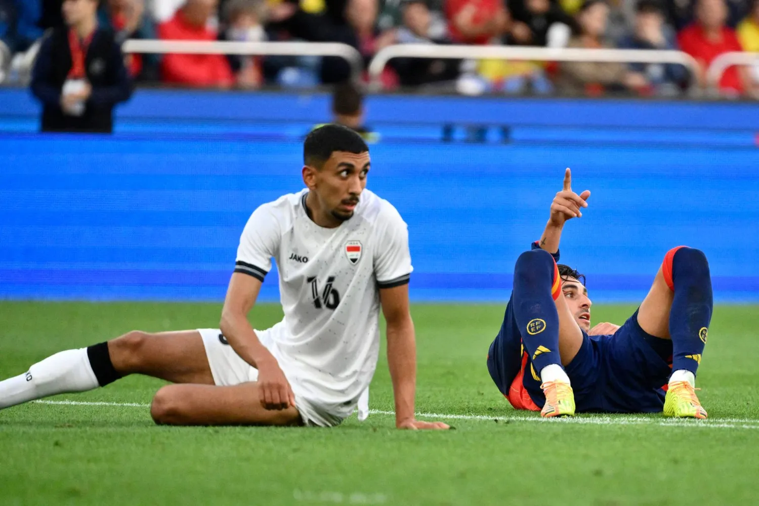 أمير العماري لاعب منتخب العراق (أ.ف.ب)