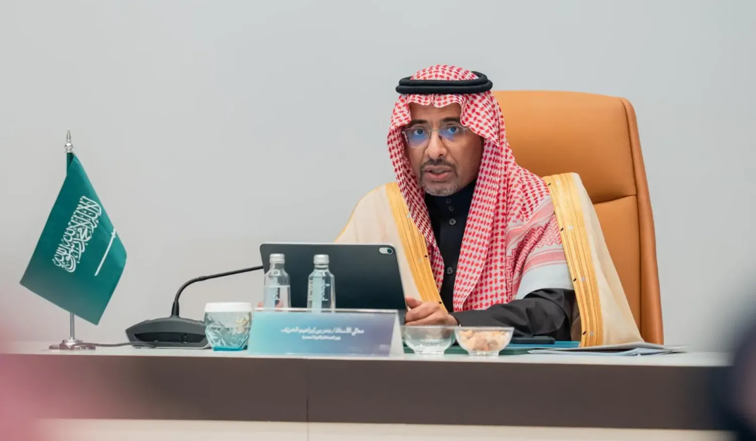 Saudi Minister of Industry and Mineral Resources Bandar Alkhorayef held a series of bilateral meetings in Astana on Friday with leaders of several Kazakh mining and metals companies. (SPA)