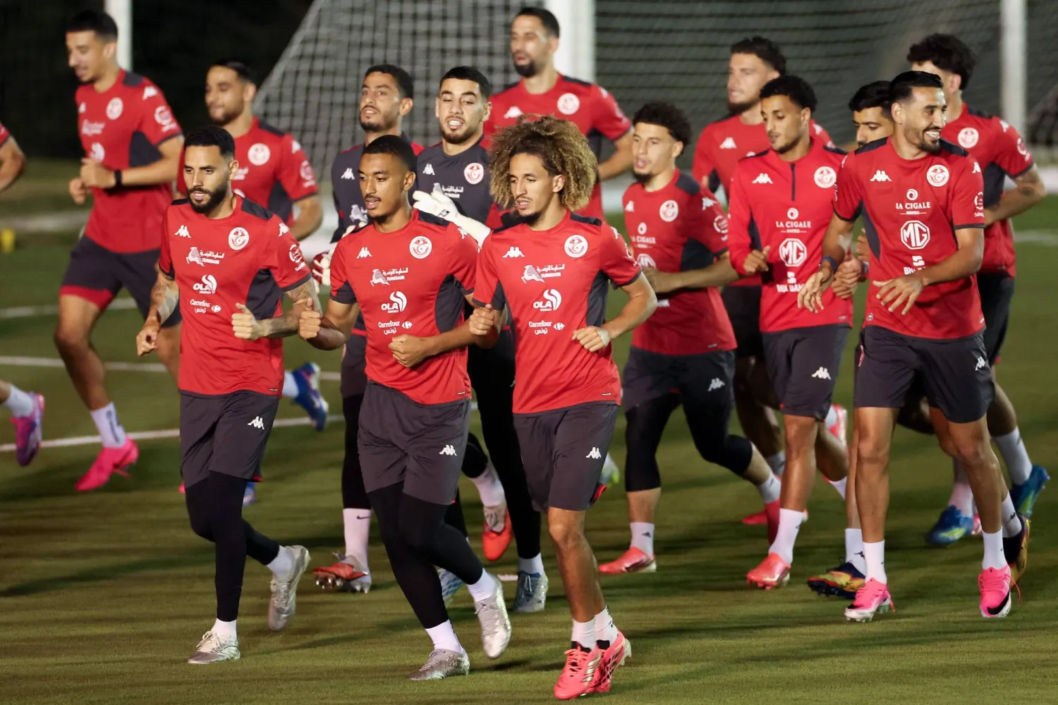 تونس مطالبة بكسب نقاطها الثلاث لقطع شوط كبير نحو الدور الثاني عندما تلاقي السويد (أ.ف.ب)