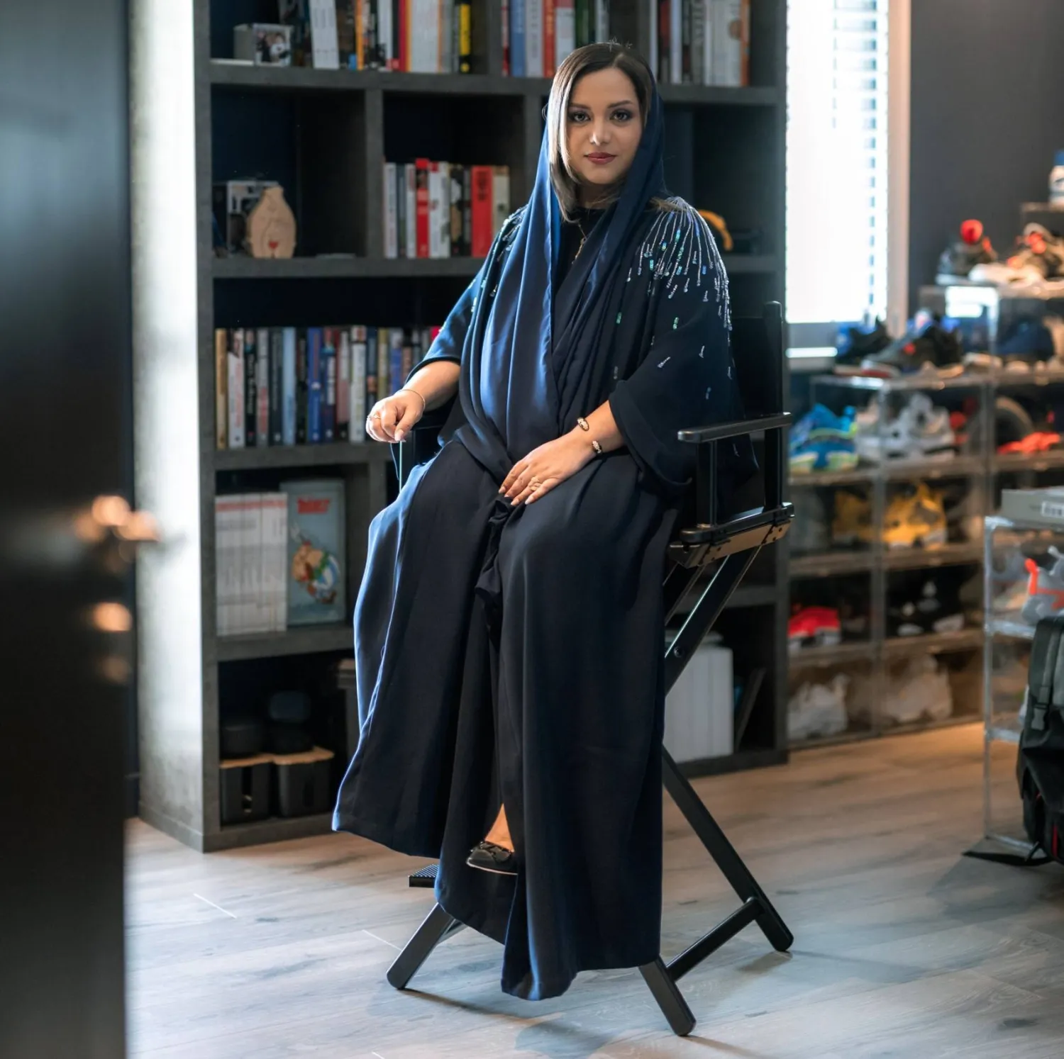 المخرجة الإماراتية نايلة الخاجة (الشركة المنتجة لفيلم «باب»)