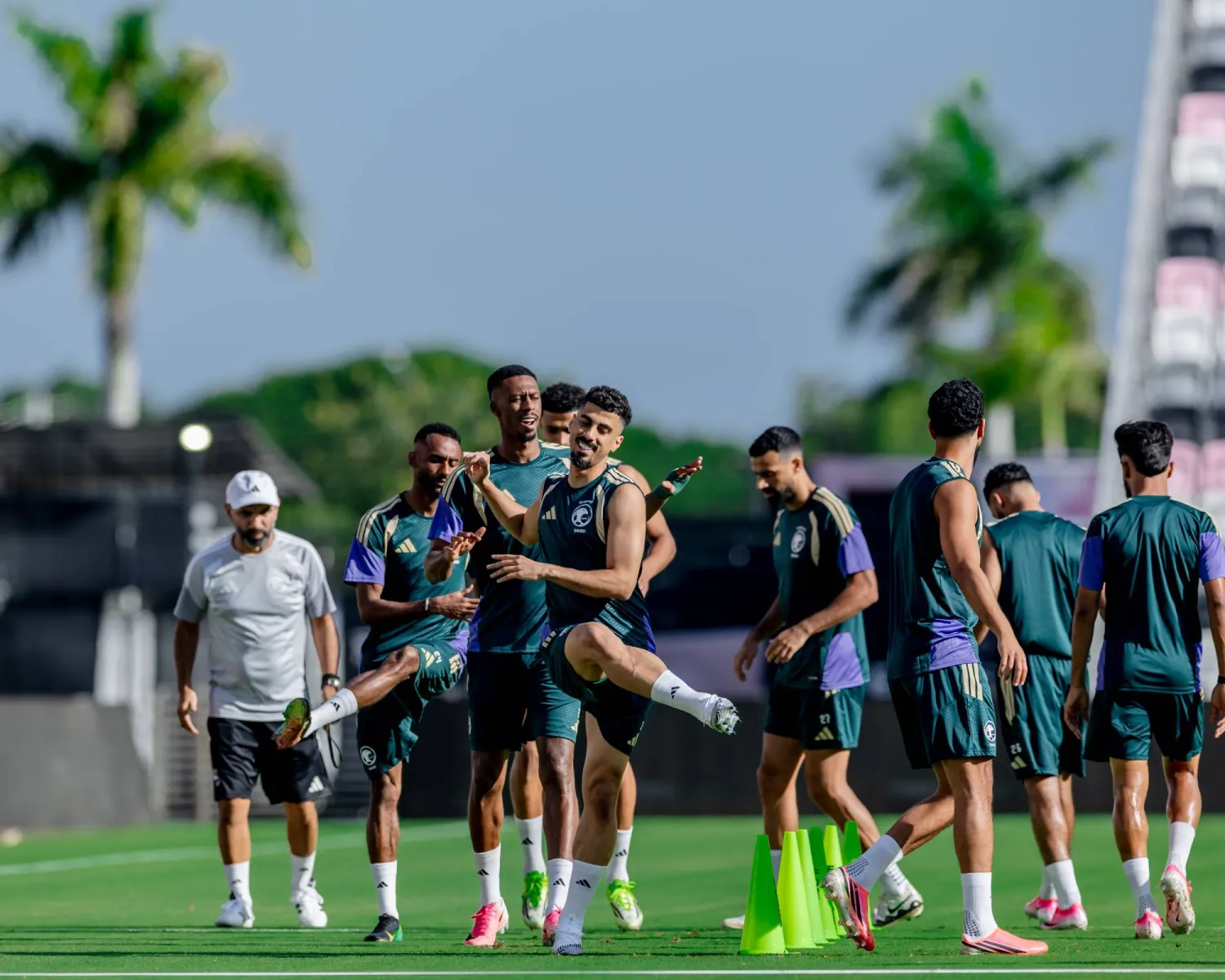 «الأخضر» يختتم تحضيراته لمواجهة الأوروغواي (المنتخب السعودي) 