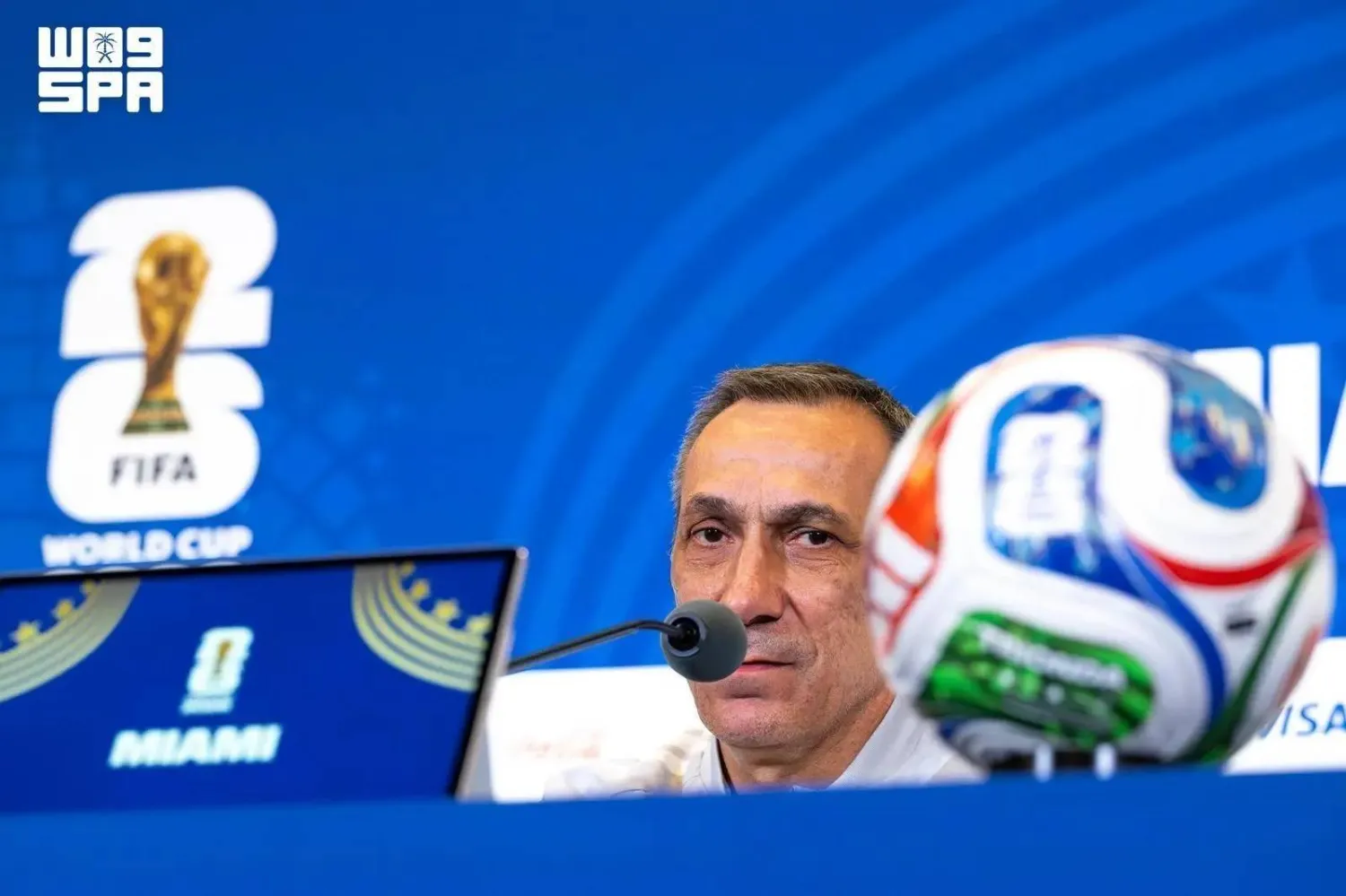 Saudi national team coach Georgios Donis said the team is ready for its FIFA World Cup 2026. (SPA)